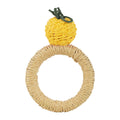Handwoven Lemon Napkin Ring (Set of 4)