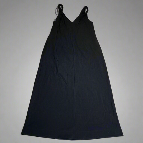 BRUNELLO CUCINELLI Ankle Dress W/ Shimmer Chest Accent 98% Cotton Women's Sz L