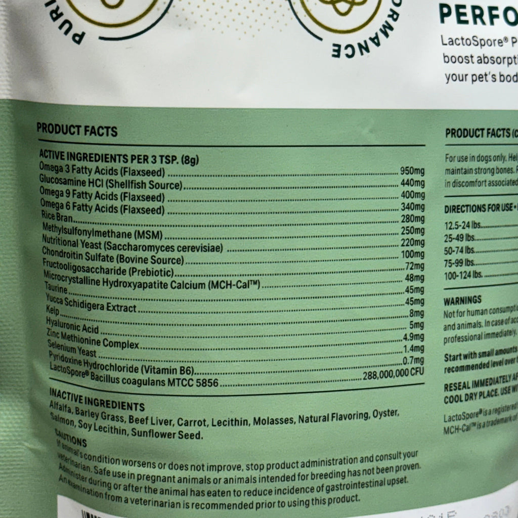 THE MISSING LINK (10 PACK, 1 lb EACH) Hip & Joint Powder Dog Supplement BB 11/25