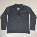 COLUMBIA Park View Fleece Half Zip Omni-Wick Men's Sz L Black Heather 1952201010