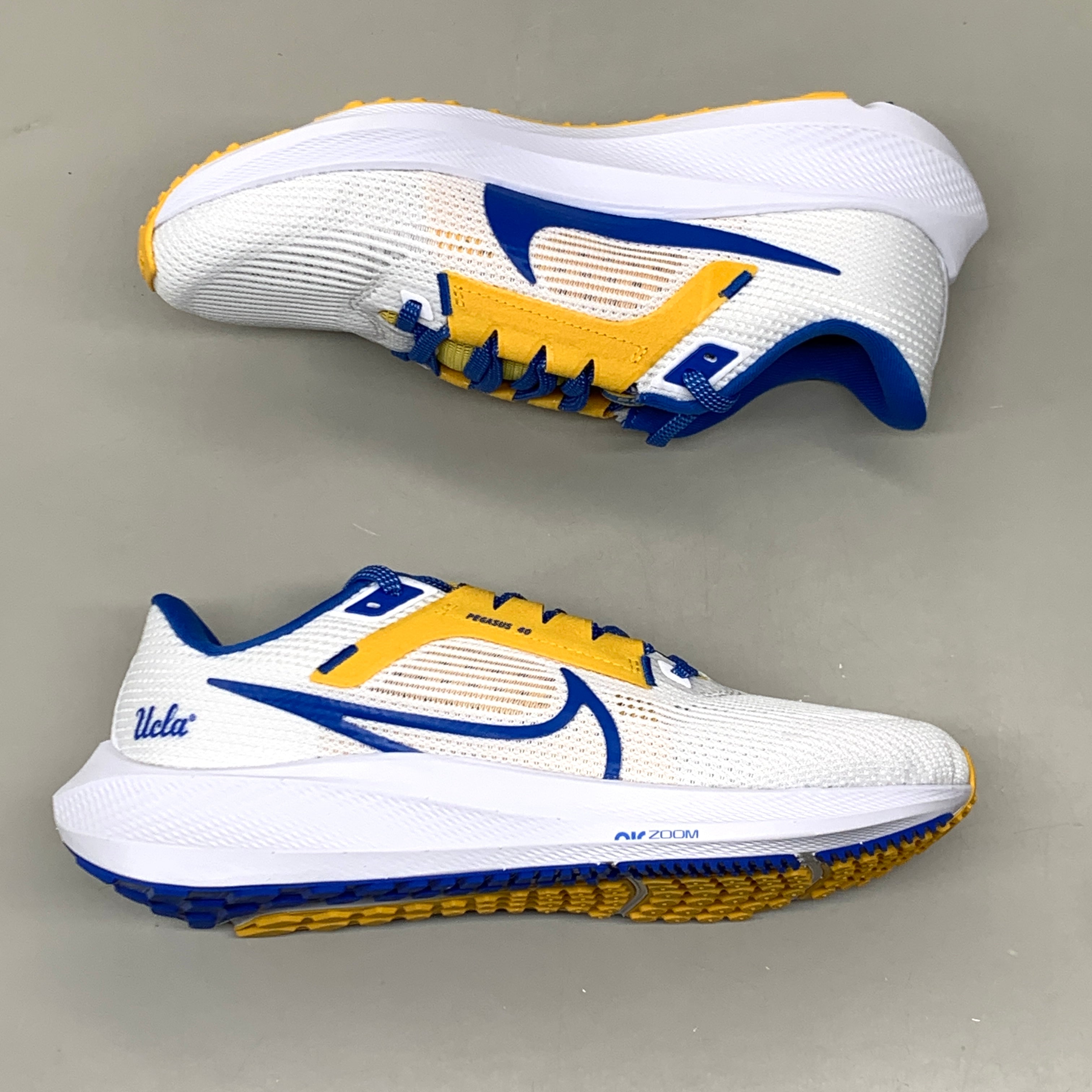 NIKE Zoom Pegasus 40 Shoes UCLA White/Signal Blue-Gold 8.5 Women's 7 Mens DZ5988 100