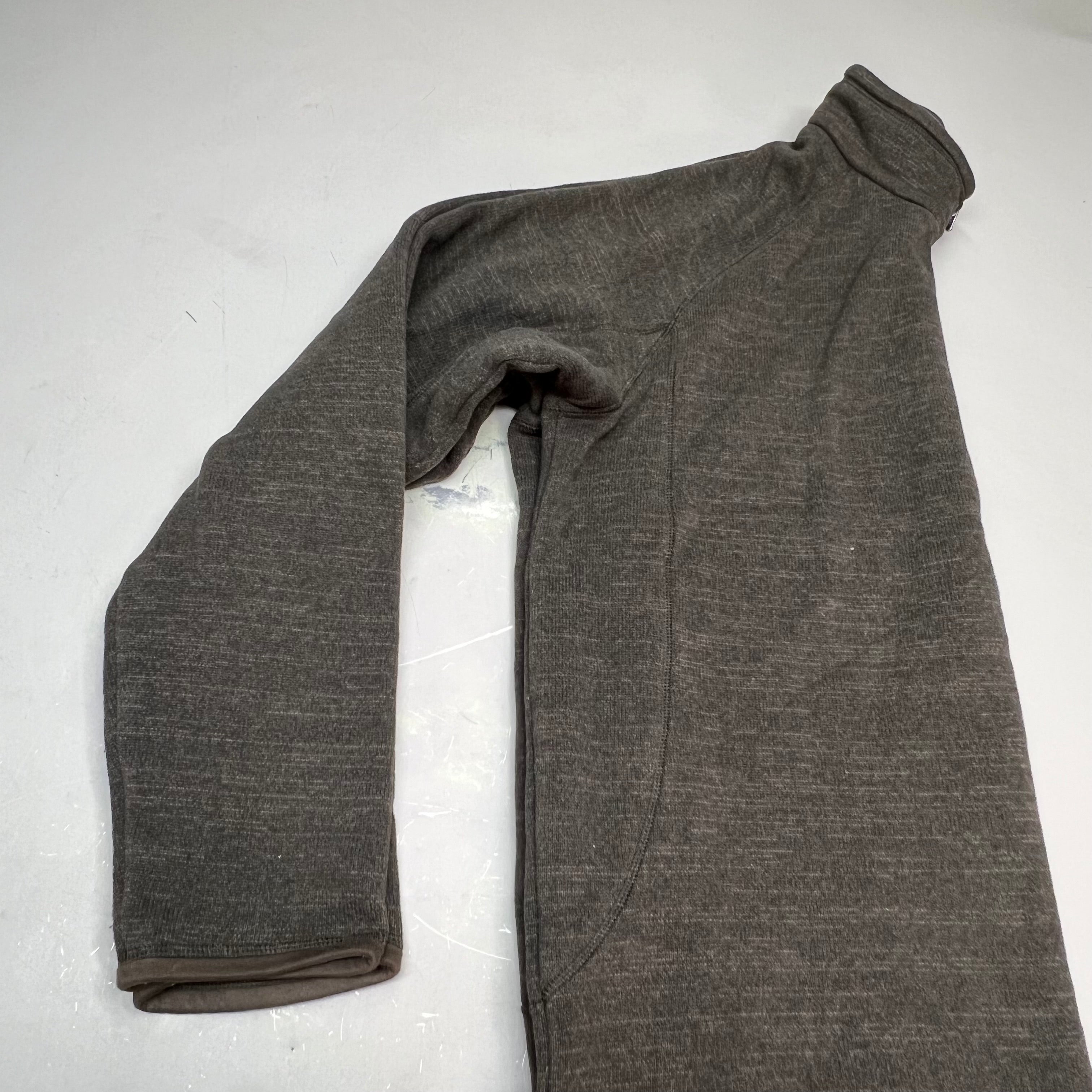 PATAGONIA Quarter Zip w/ Pocket 100% Polyester Jacket Men's Sz XL Brown (Used)