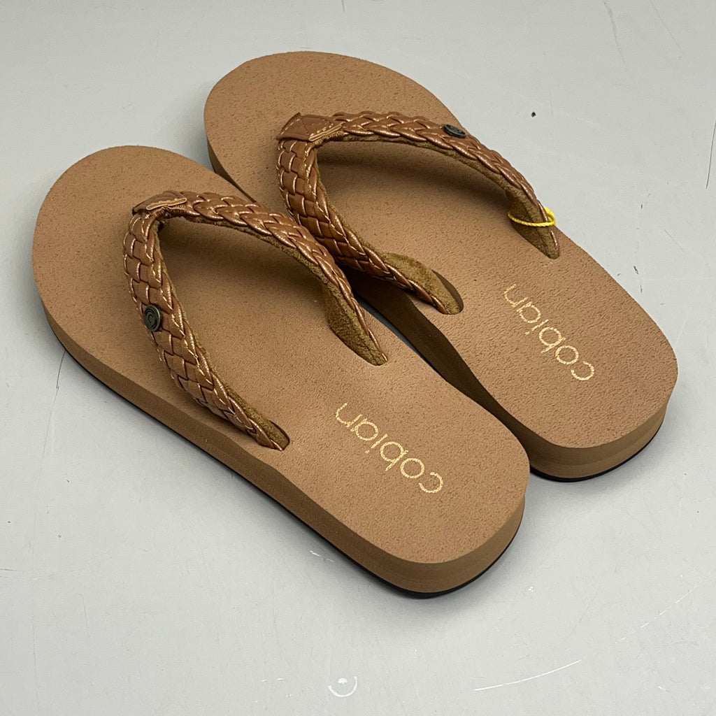 COBIAN Braided Bounce Sandals Women's SZ 10, EU 41 Chestnut BRB10-210-10