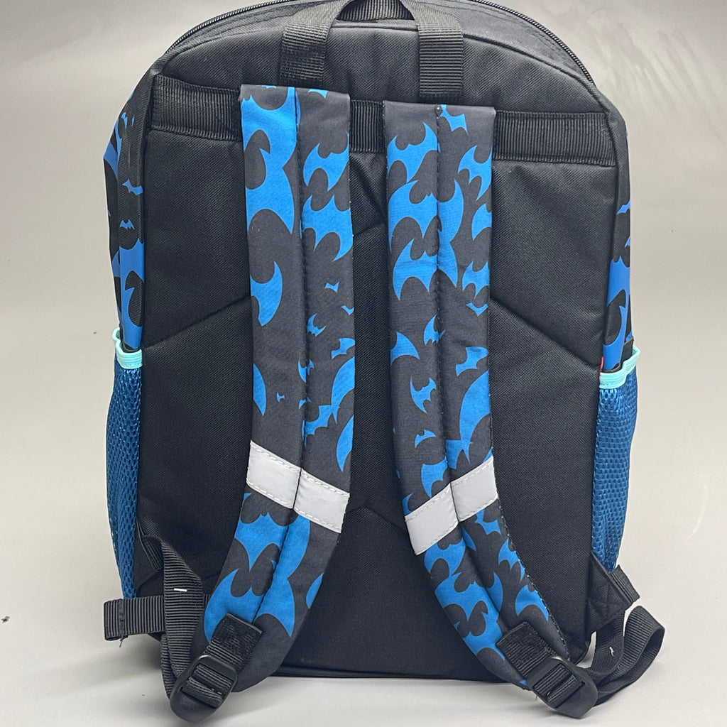 ACCESSORY INNOVATIONS Batman 10-PK Backpack & Lunch Bag Blue (New)