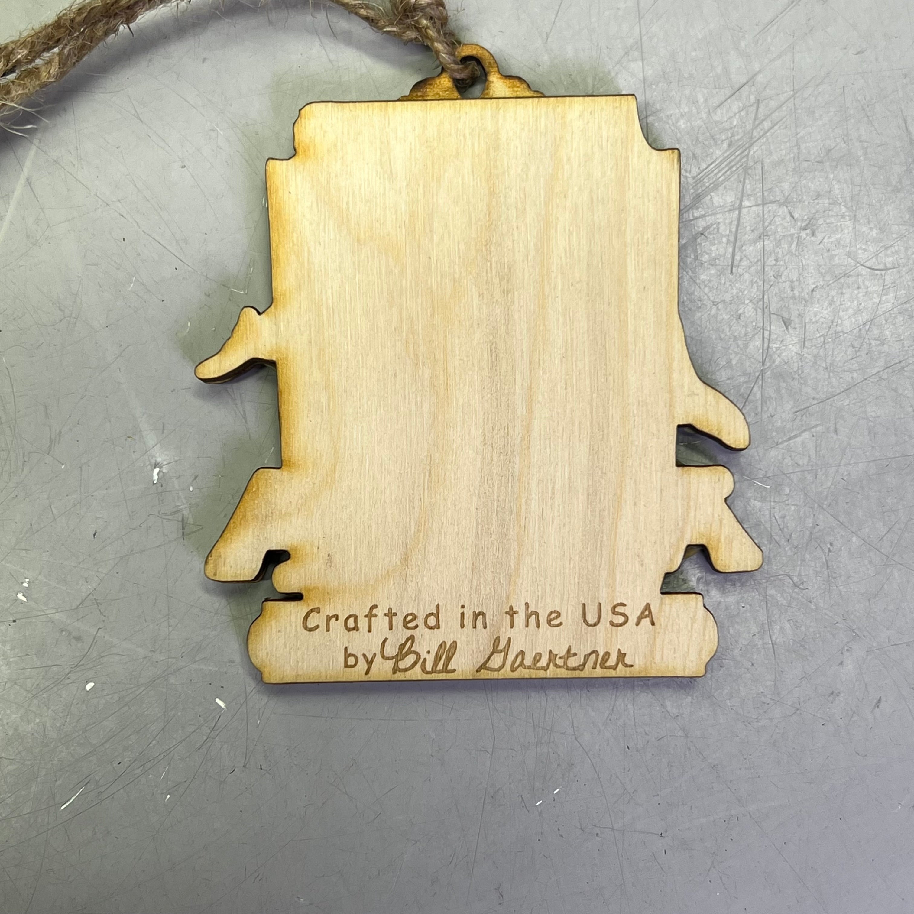 (2 PACK) Whale Family Laser Cut Wood Collectable Ornament Juneau Alaska Souvenir