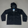 COLUMBIA Rain-Zilla Fleece Lined ZipUp Jacket Unisex Youth Sz XS Black RB3418-015