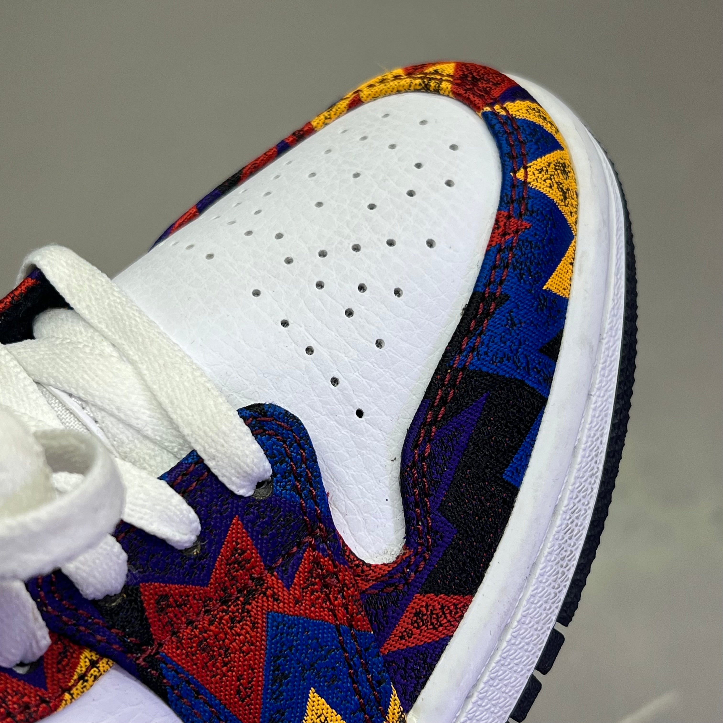 NIKE Air Jordan 1 Low SE 'Nothing But Net' Shoes Unisex Sz 7.5 Multicolor (Pre-Owned)