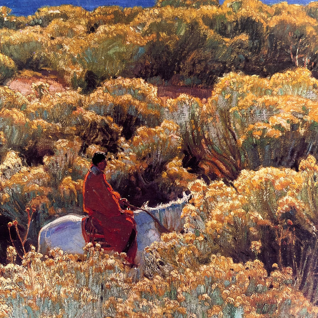 E. MARTIN HENNINGS  Printed Native Traveling Painting Foam Board 18"x17" (Like New)
