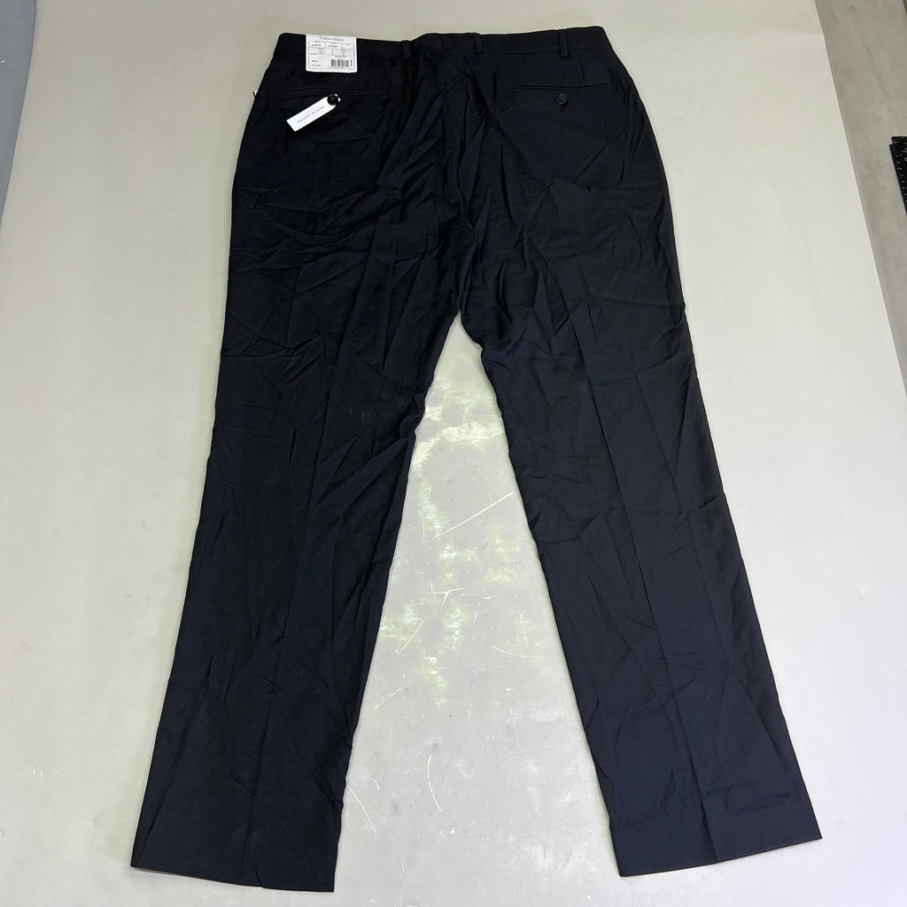 CALVIN KLEIN Slim Fit Slack Dress Pants Men's Sz 36W X 30L Black JMROPJJX0001
