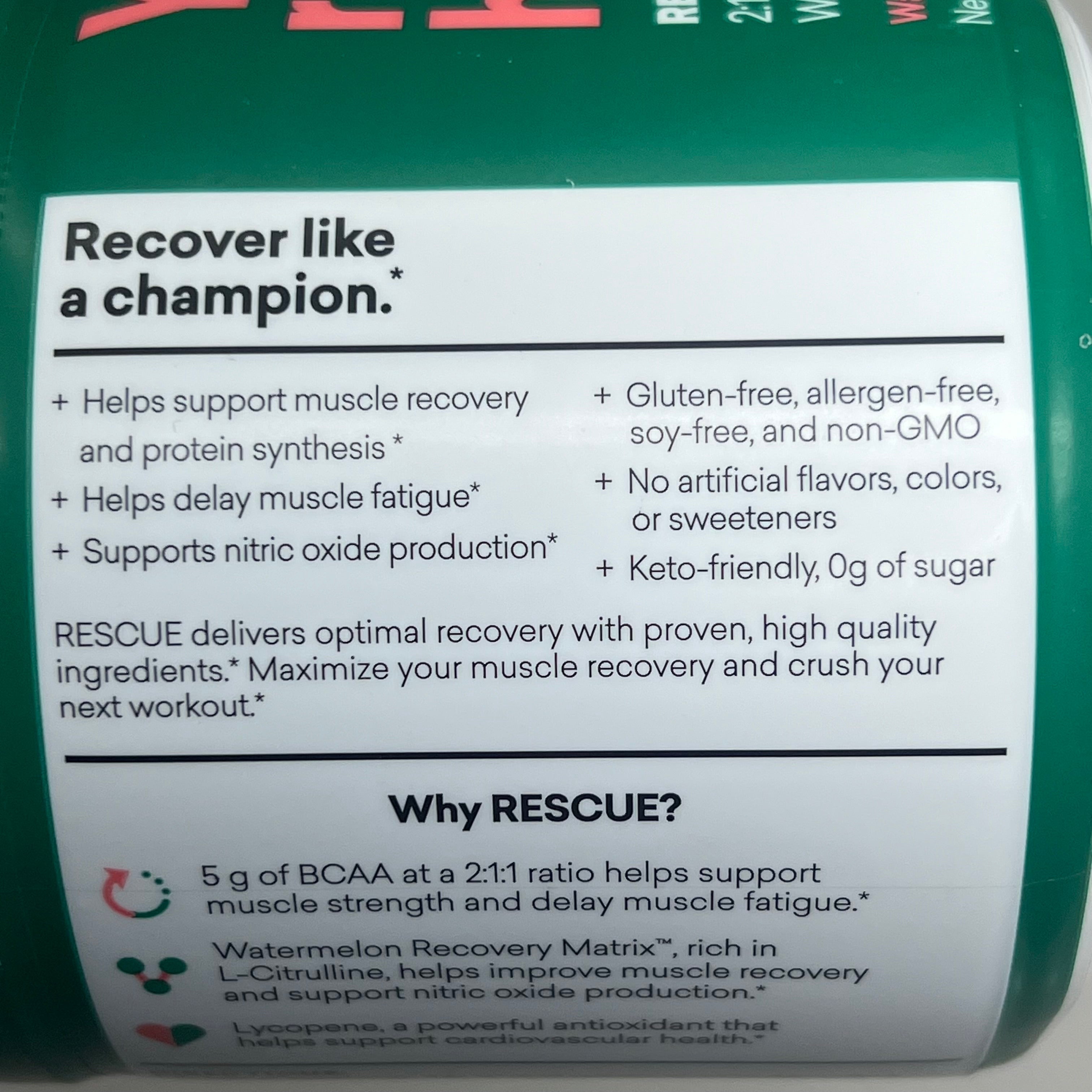 ZA@ EBOOST Gluten-Free Plant-Based Pre-Workout Watermelon Rescue 20 Serving BB 08/25 A