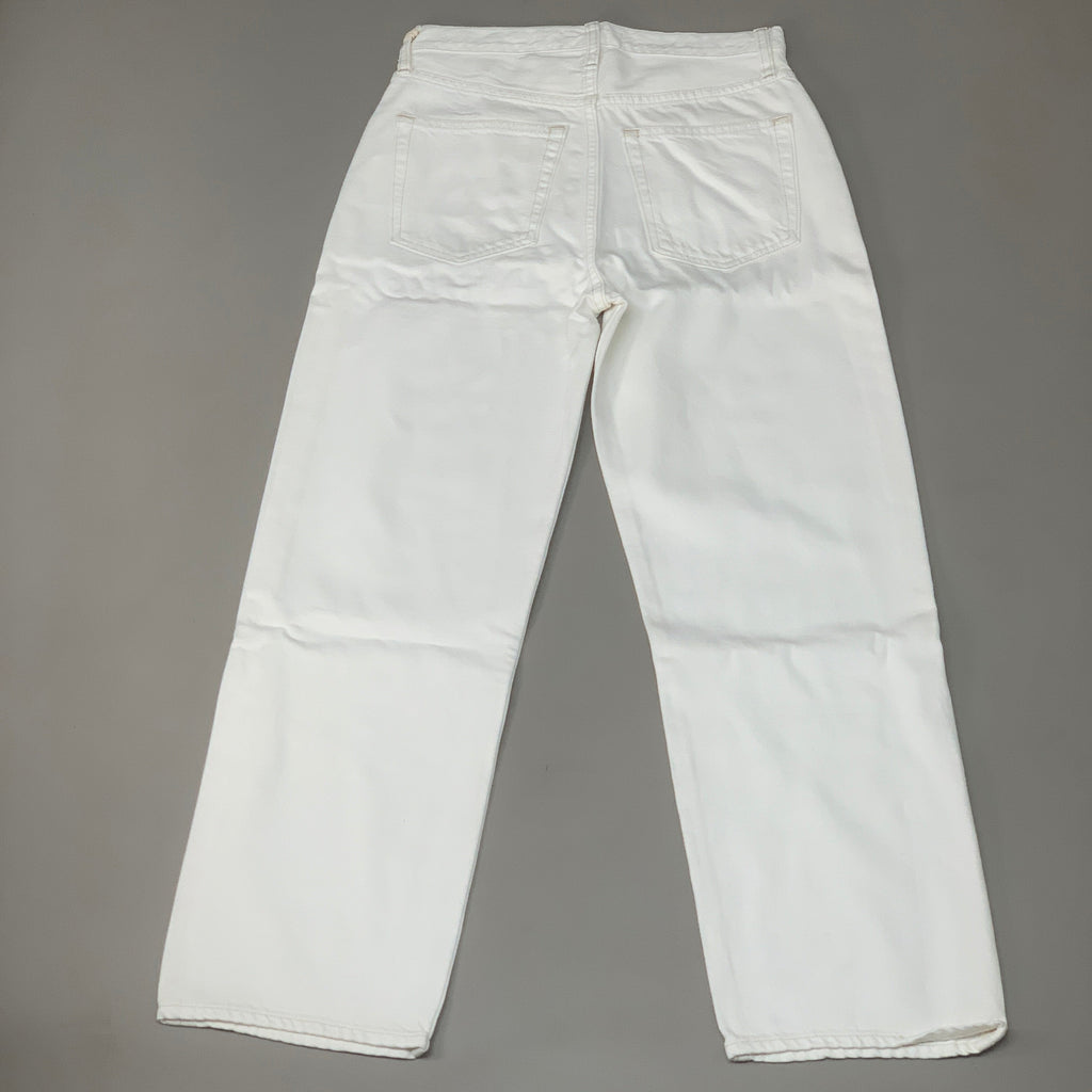 ETICA Tyler High Waist Straight Leg Ankle jeans Vintage White Size 25 EW180114A