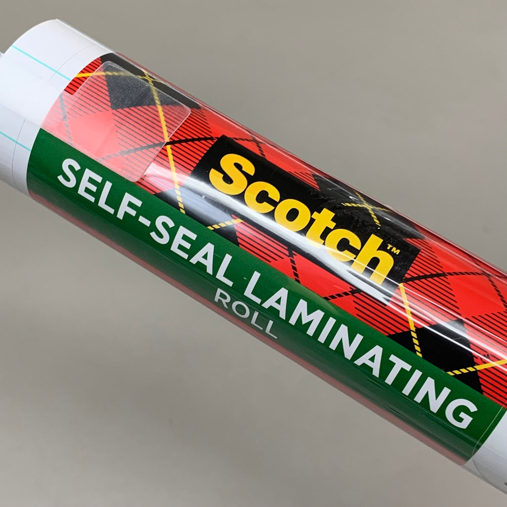 SCOTCH (2 PACK) Self-Seal Single Side Laminate Sheet Roll 16"x10' Clear LS854SSS