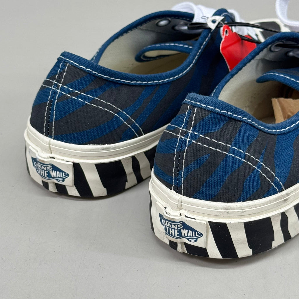 VANS Animal Classic Zebra Slip-On Sneakers Women's Sz 5.0 Men's 3.5 Blue/Black
