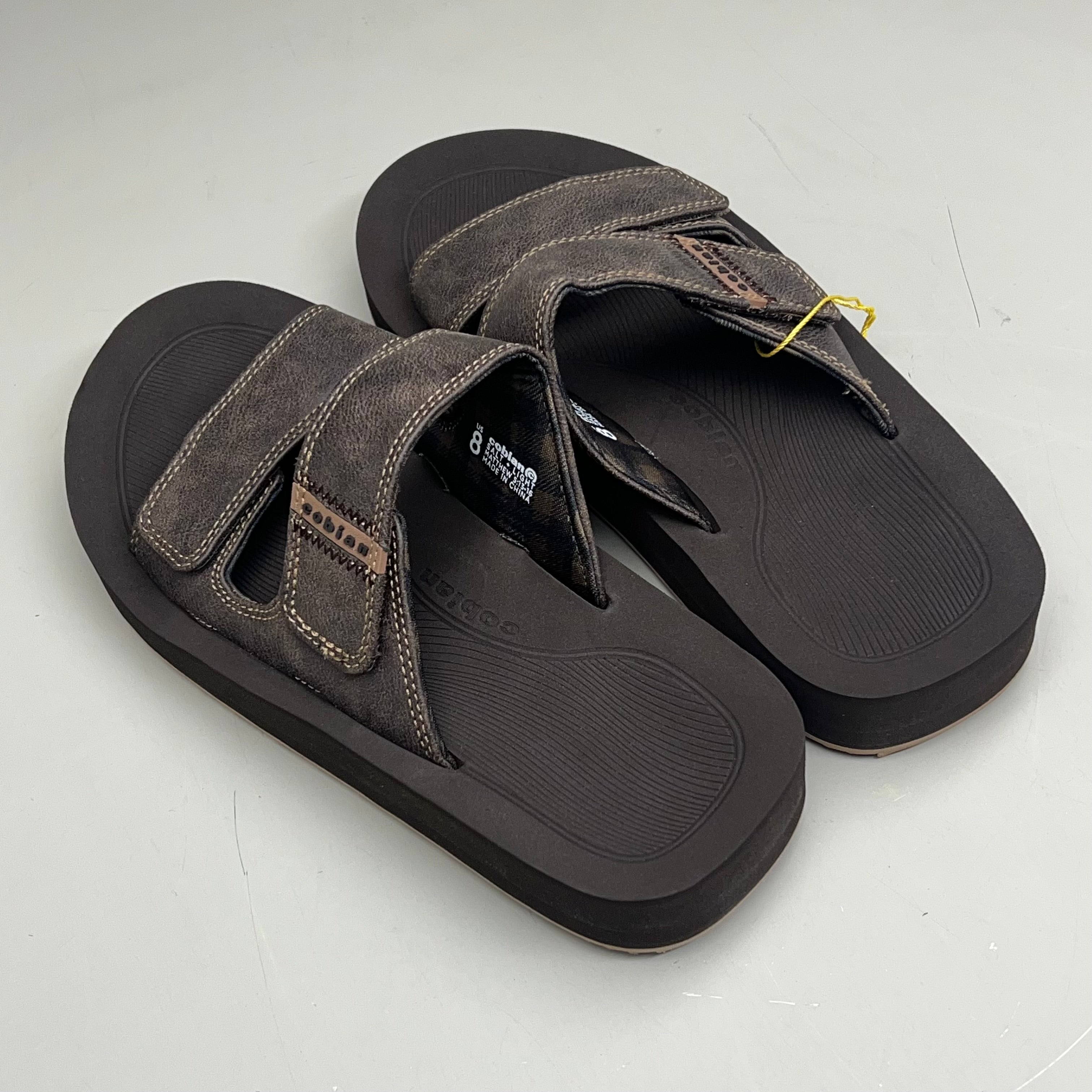 COBIAN Trestles Trek Slide EVA Top Sole Men's Sz 12, 45 Eu Chocolate TTS24-201-12