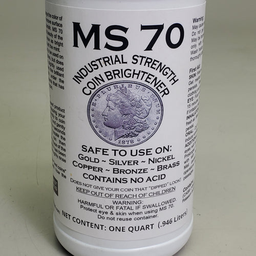 BETTERBILT CHEMICALS Industrial Strength Coin Brightener 1 Qt MS70 Safe On Gold Silver Nickel Copper Bronze Brass