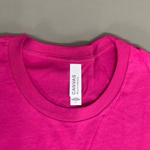BELLA + CANVAS (12-PACK) Unisex Crewneck Short Sleeve Tees Sz L Berry (New)