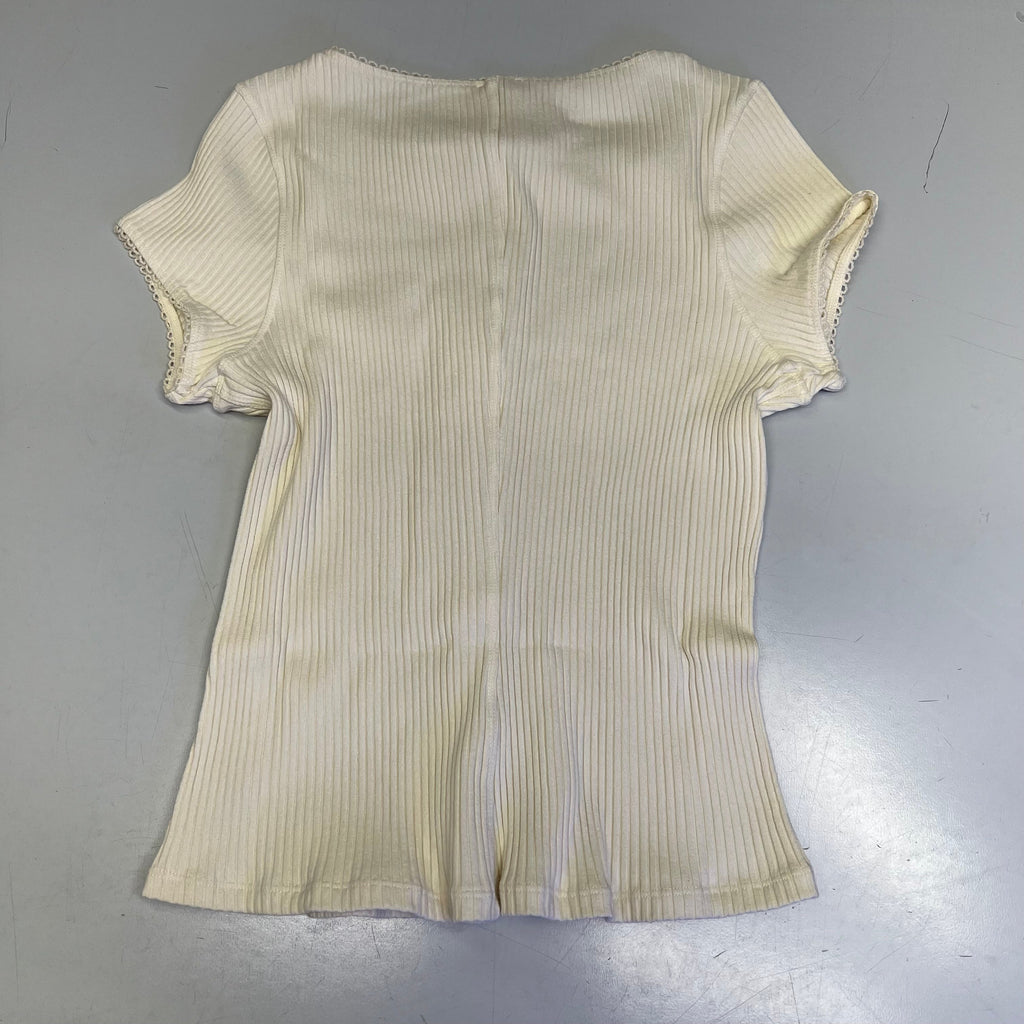 FREE PEOPLE Ribbed Cap Sleeve Most Wanted Cardi Women's Sz XS Ivory 92736032