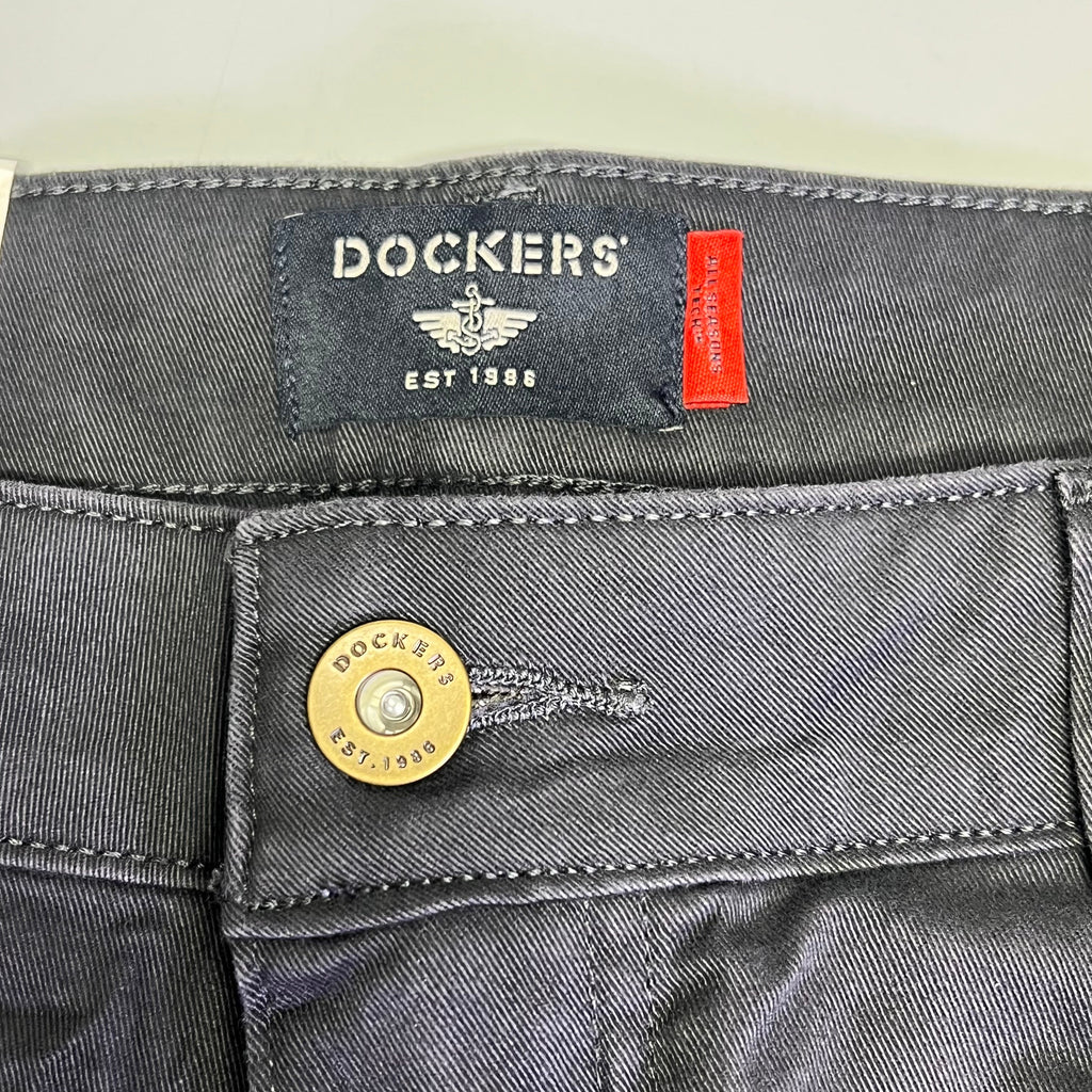 DOCKERS All Seasons Tech Straight Fit Jean Cut Pant Men's Sz 32x30 Steelhead
