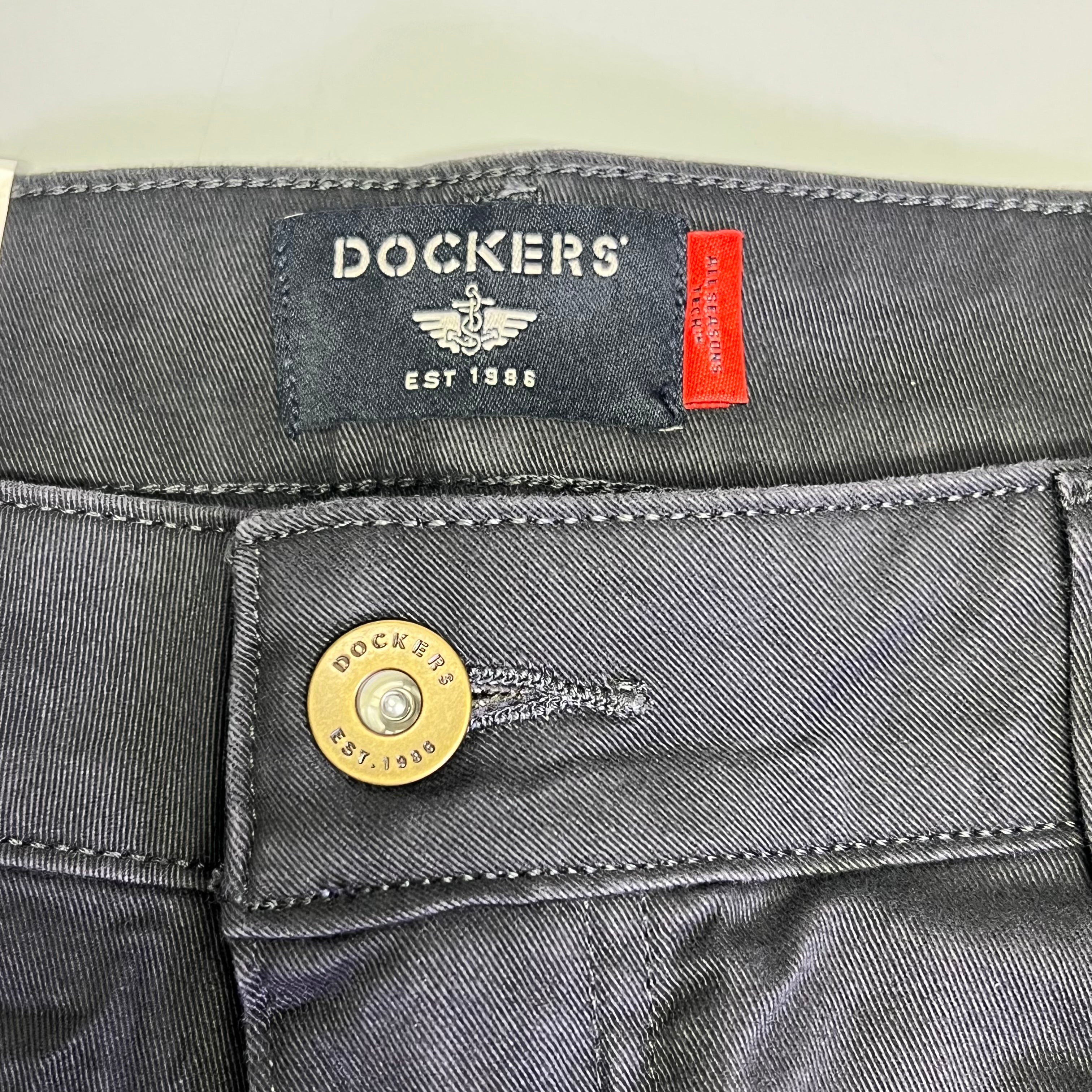 DOCKERS All Seasons Tech Straight Fit Jean Cut Pant Men's Sz 32x32 Steelhead