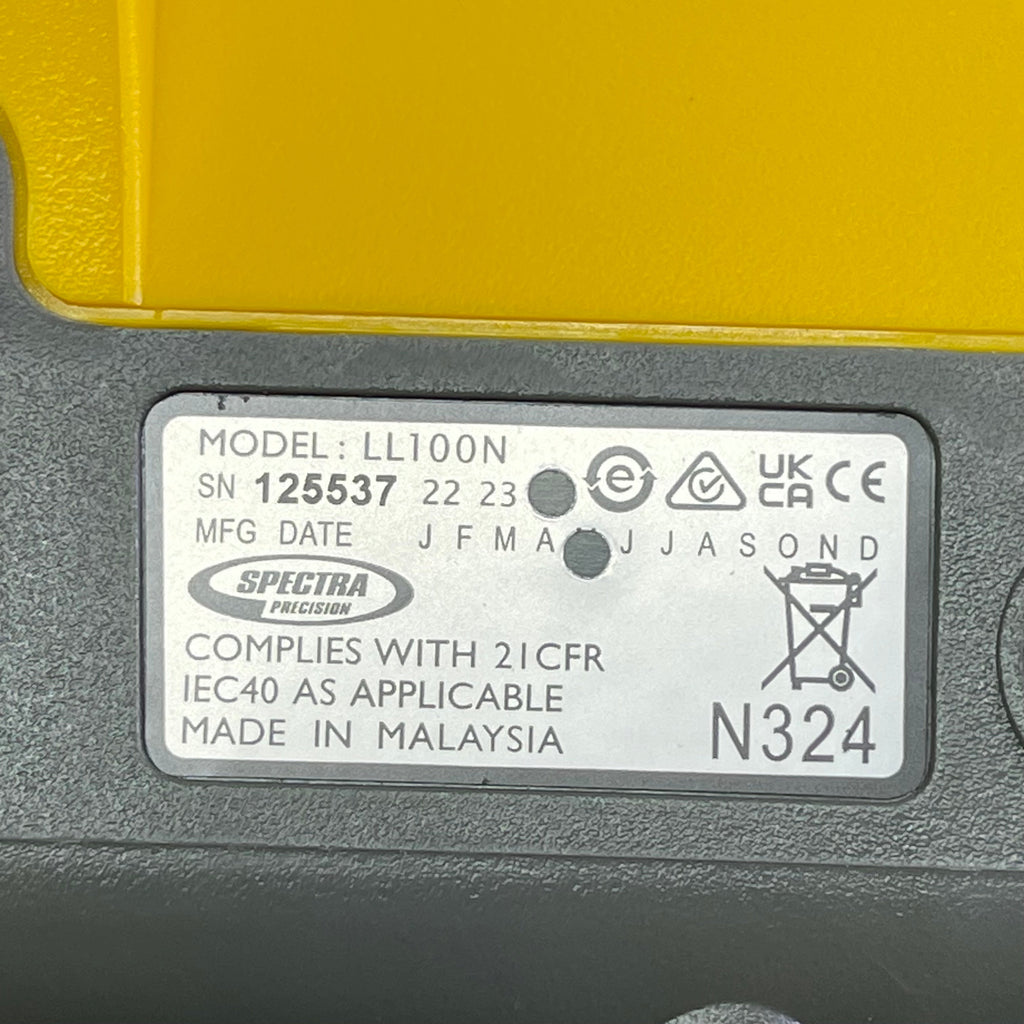 SPECTRA PRESICION Survey Tripod LL100N-3 Self Leveling Laser Level HR320 Receiver