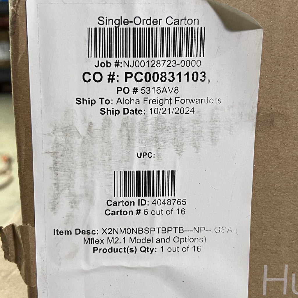 HUMANSCALE Mflex M2.1 Monitor Arm Sz 6"-14.5" L Grey PC00831103
