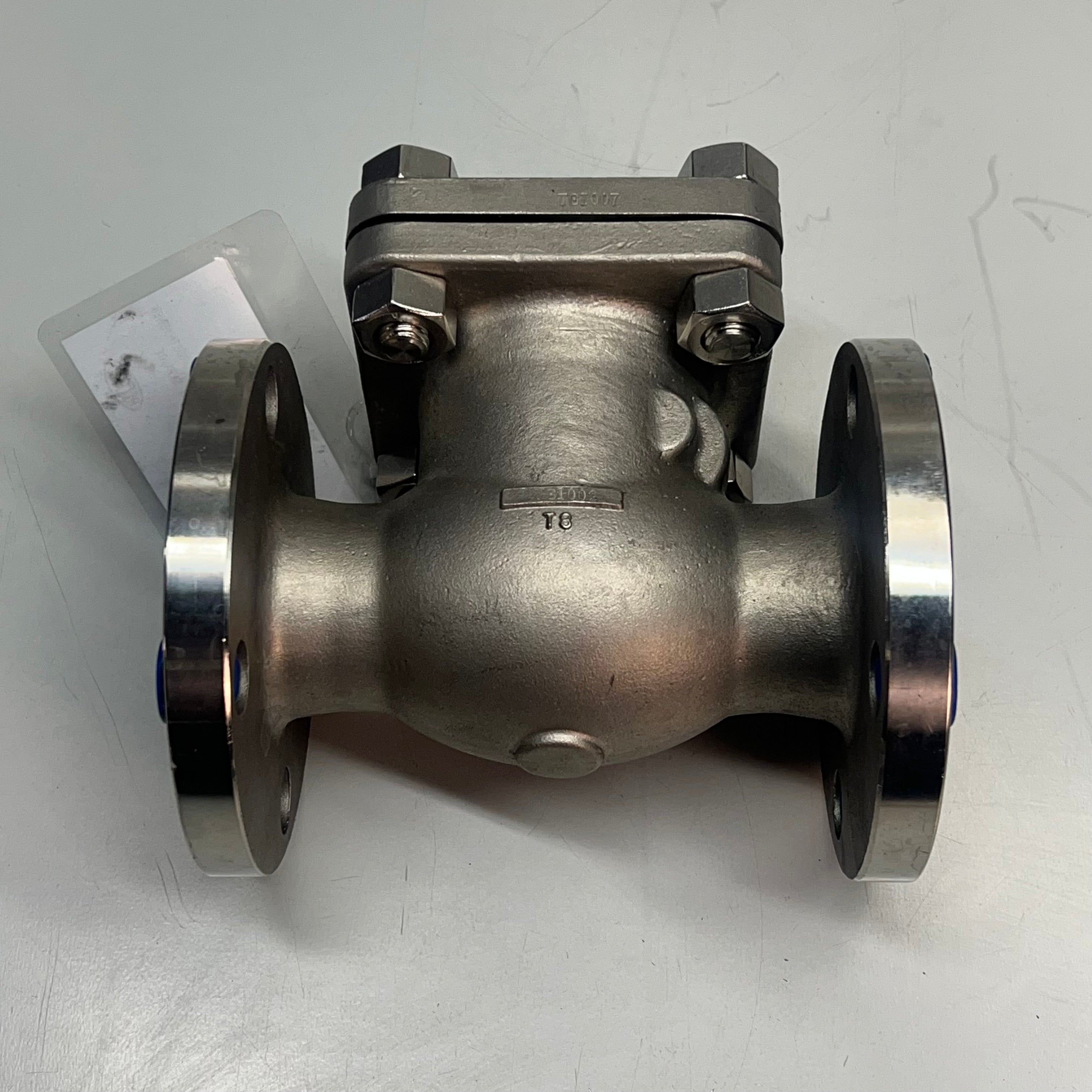 ALOYCO CF8M Swing Check Valve Class 150 316/PTFE Trim  1-1/2" Chrome 377