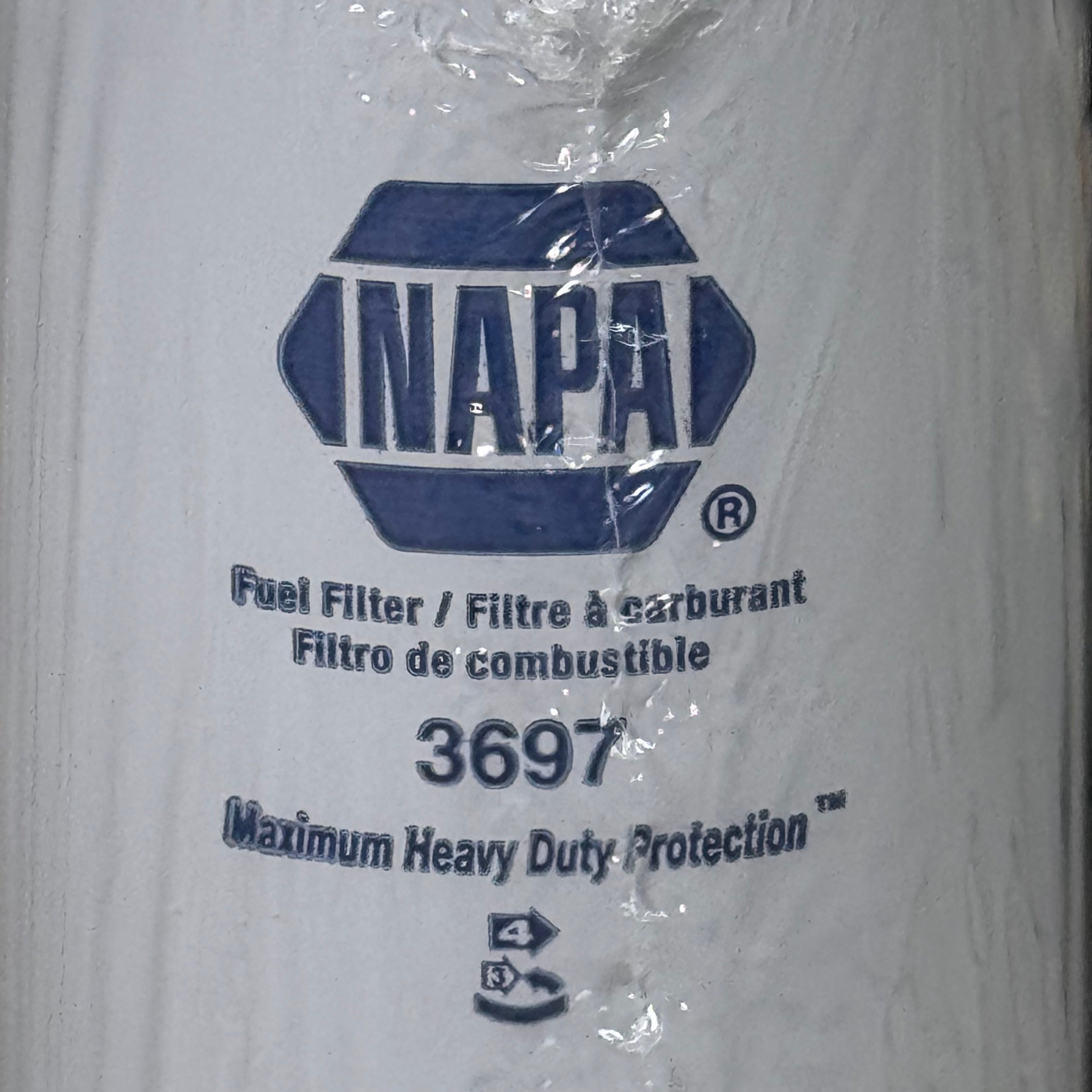 NAPA The Original Gold Fuel Filter Diesel Fluid Type 7/8"-14 Thread Size 3697