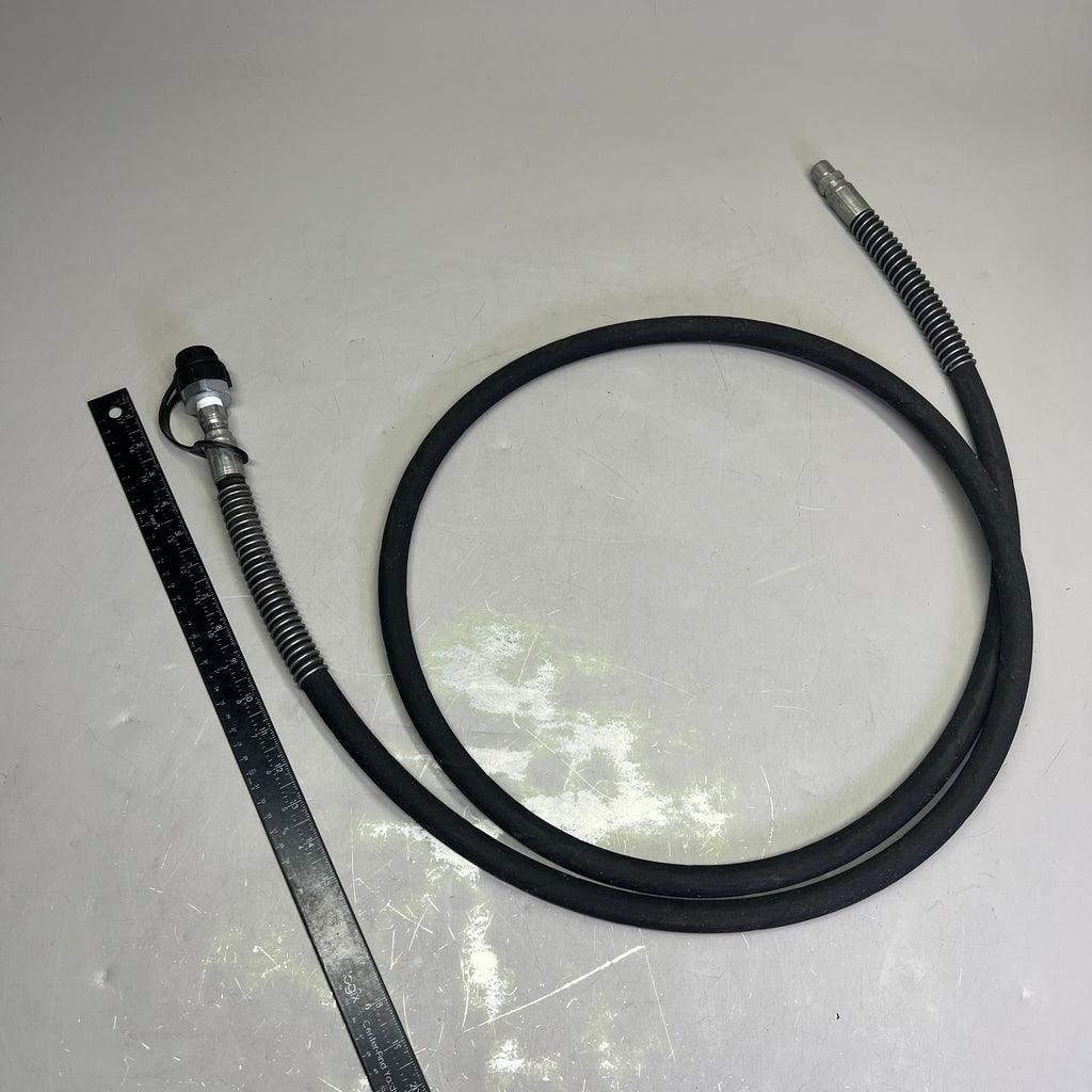 FLEXTRAL Hydraulic Jack Hose 10,000 PSI WP - 20,000 PSI BP 3/8" x 8' Black HJ-06