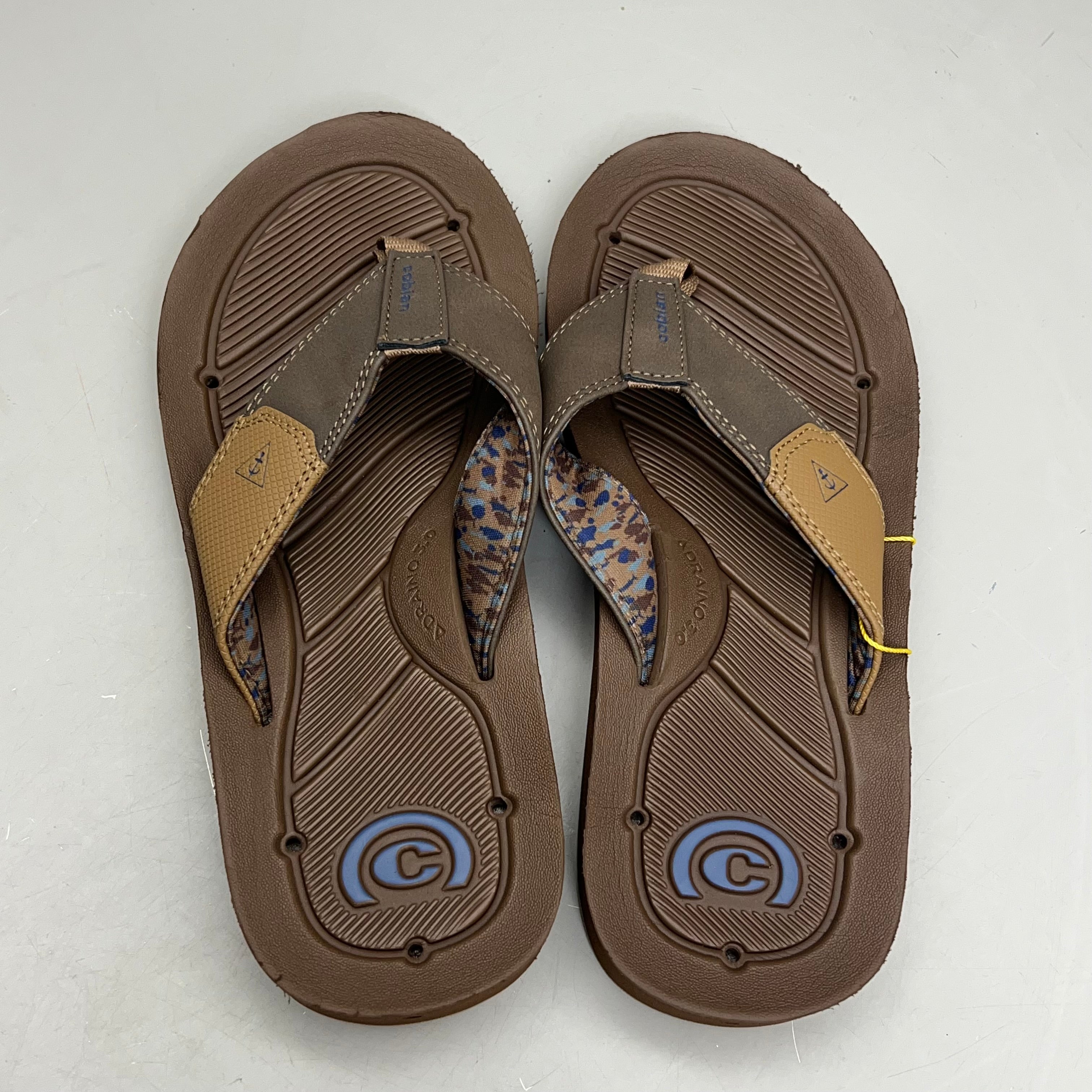COBIAN Synthetic Suede Draino 3 Sandals  Men's Sz 12, EU 45 Brown HBD23-200-12