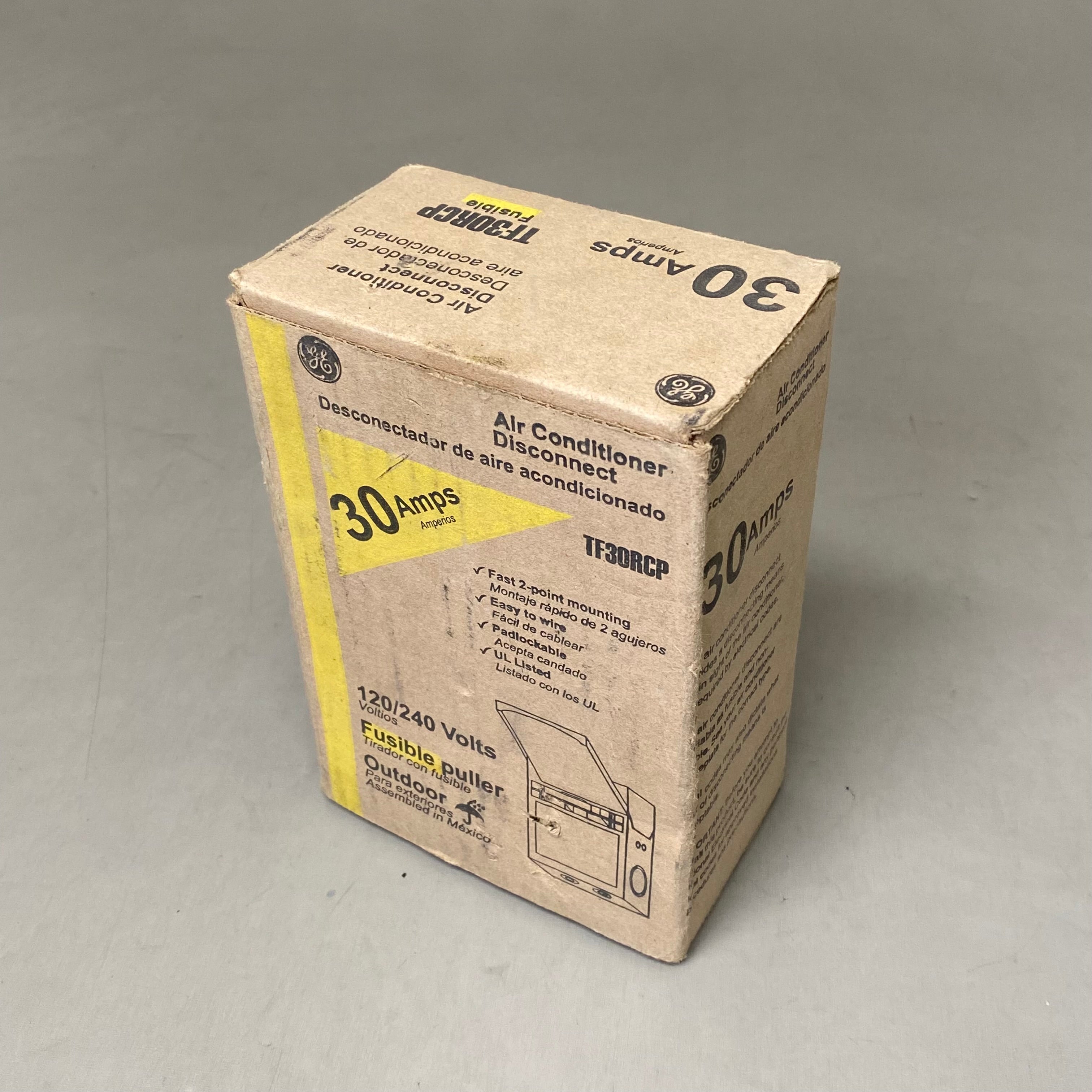 ENERGY INDUSTRIAL SOLUTIONS Air Conditioner Disconnect 9.75"x5.5"x3.75" Grey TF30RCP