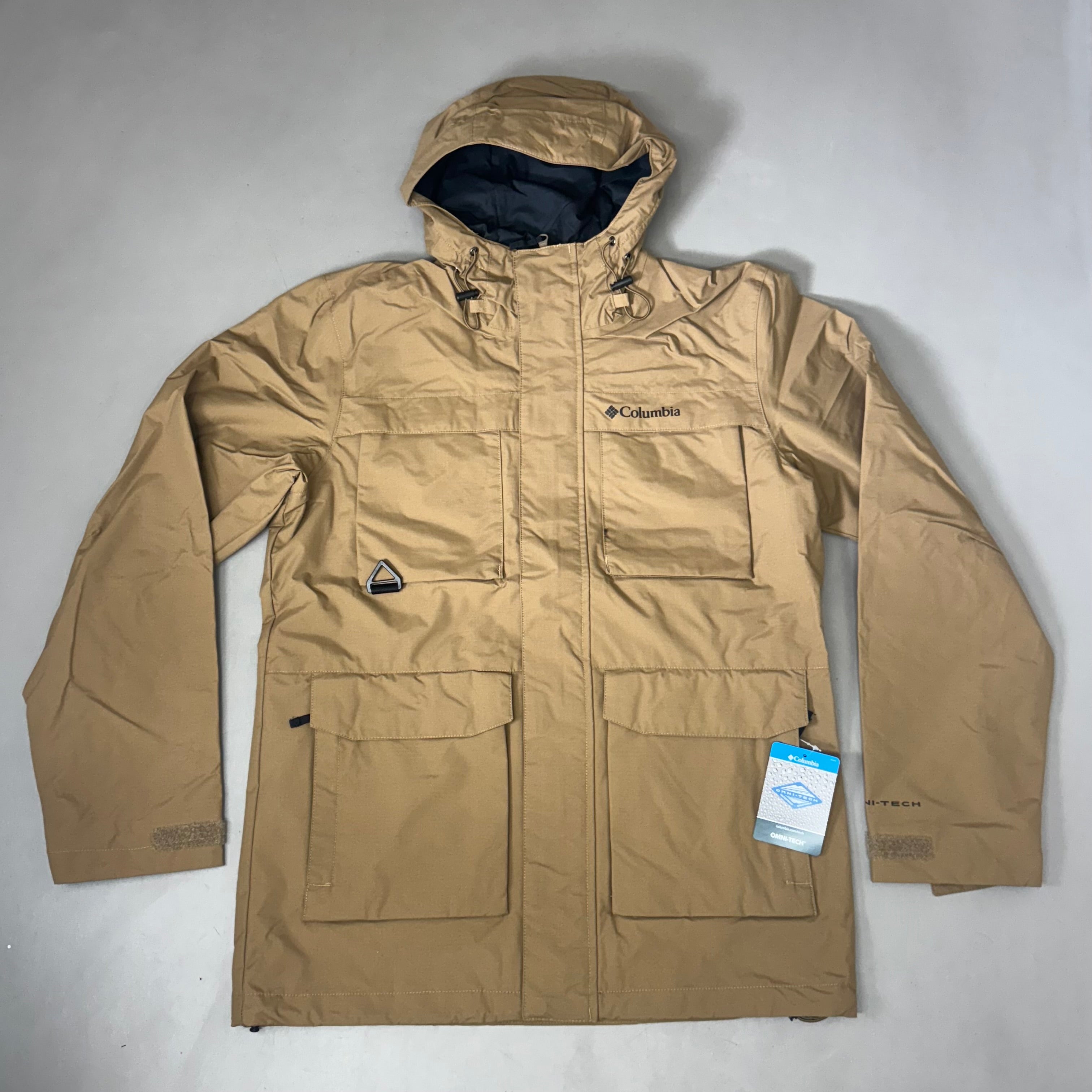 COLUMBIA Waterproof Breathable Landroamer Jacket Men's Sz S Delta WM2778-257