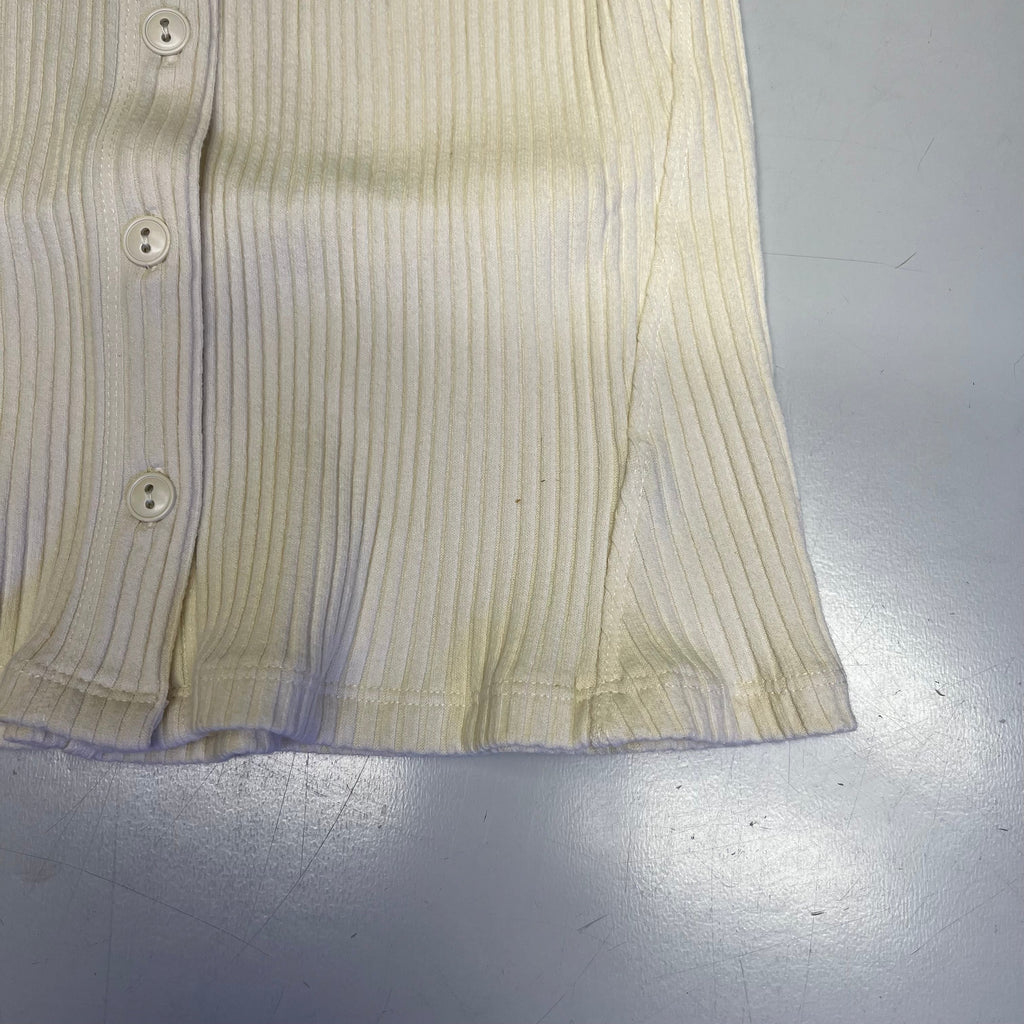 FREE PEOPLE Ribbed Cap Sleeve Most Wanted Cardi Women's Sz XS Ivory 92736032