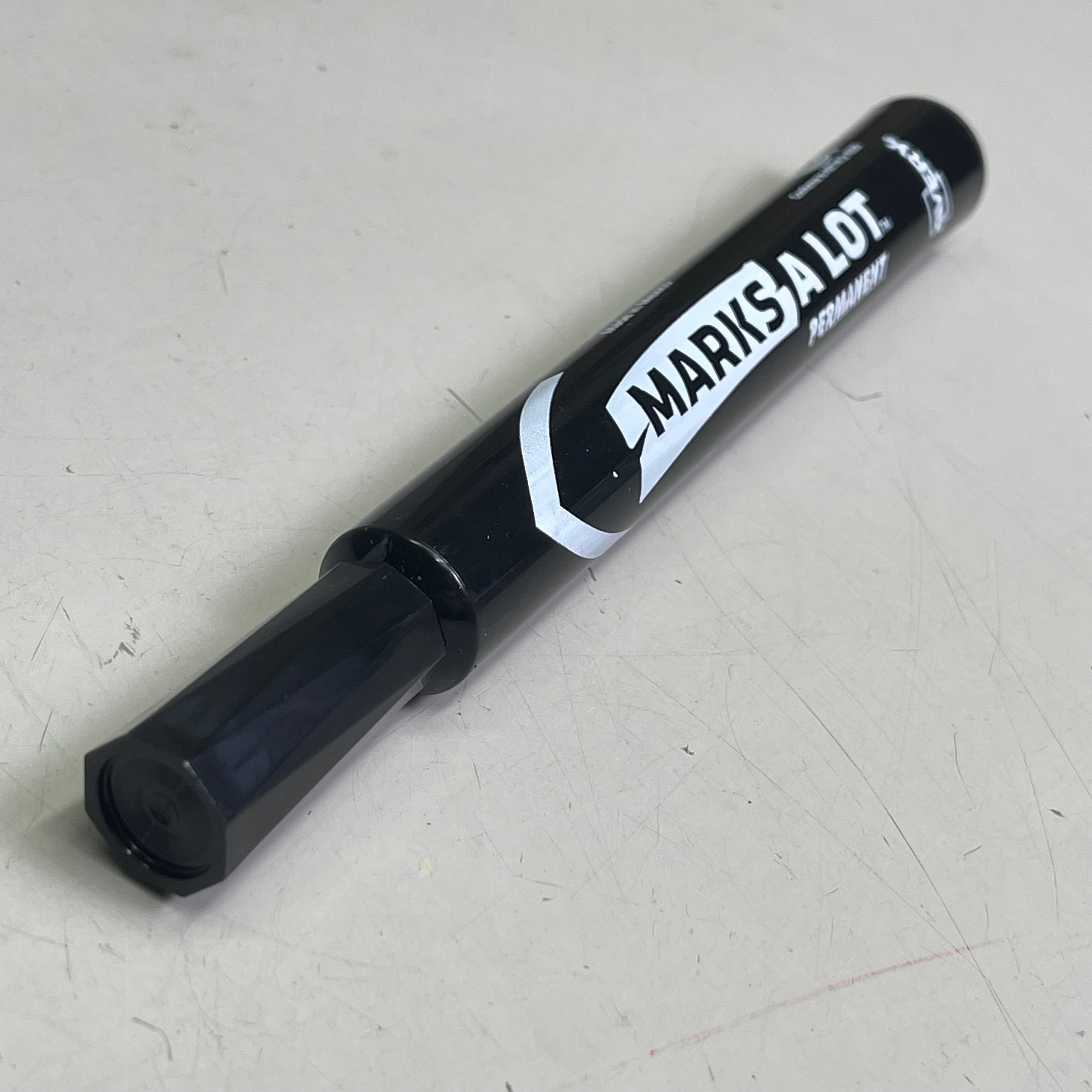 AVERY (2-PACK) Marks A Lot Permanent Markers Chisel Dozen Black 08888