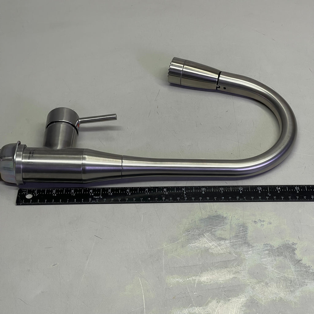 SYMMONS Sereno Single Handle Pull-Down Kitchen Faucet Satin Nickel SK2302STSPD10