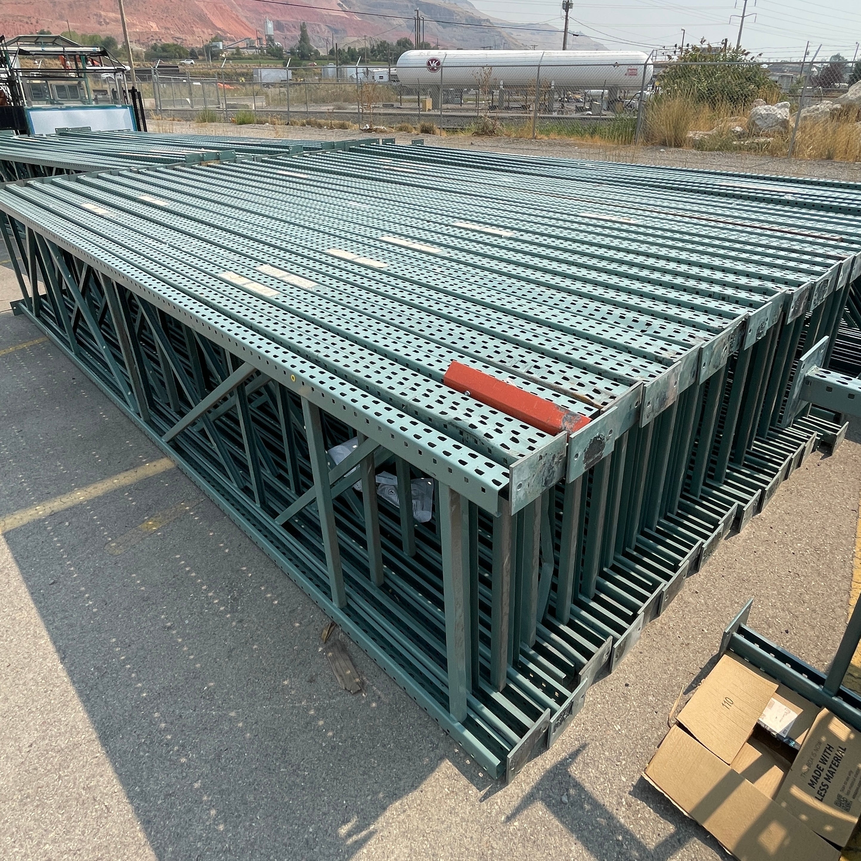 INTERACK Pallet Rack Upright Teardrop Style (Round & Angular) (16ft) 192”H x 42”D (Pre-Owned)