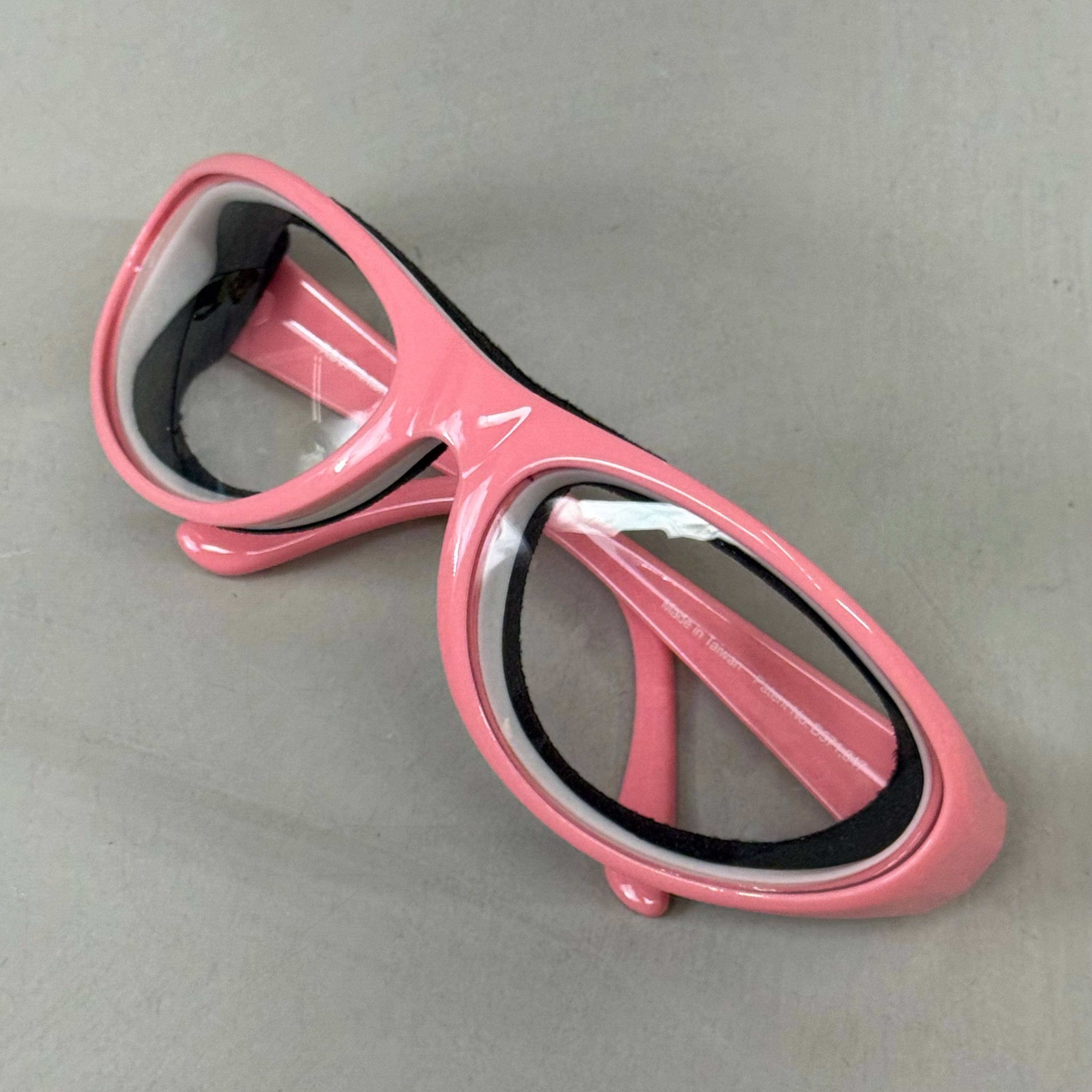 RSVP Tear & Fog Free Foam Seal Onion Goggles Black W/ Pink Frame