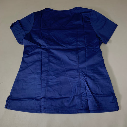CHEROKEE Modern Classic Scrubs Top Core Stretch Women's SZ M Navy 4727