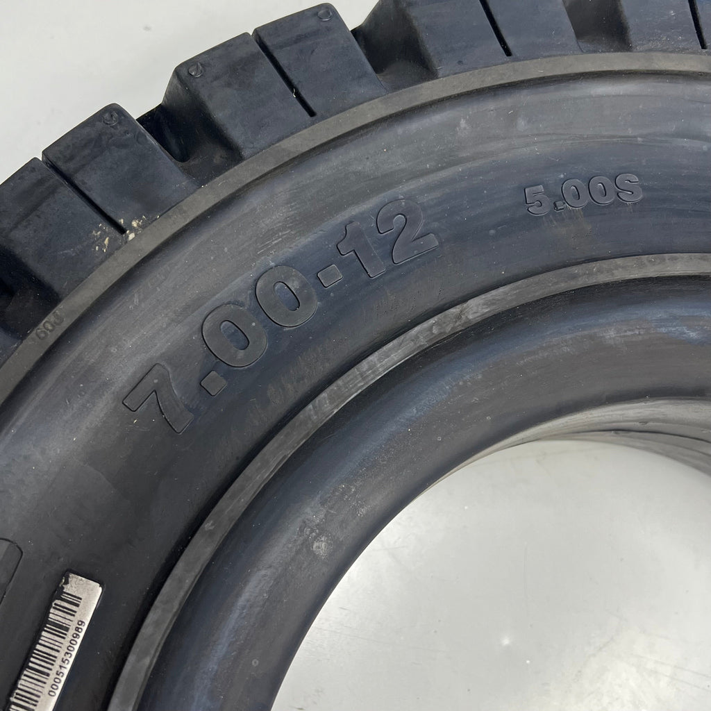 MAXAM Premium Traction Multi Layer Industrial Tire  Black 7.00-12 MS702 5.00S