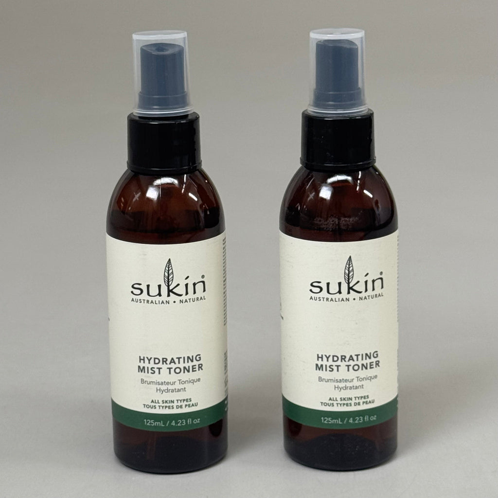 SUKIN (2 PACK) Organics Hydrating Mist Toner Alcohol-Free Chamomile & Rose Water