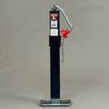 BULLDOG Square Tube Trailer Jack 3000 Lb Lift Cap 15" Travel 26" Closed Grey 195306