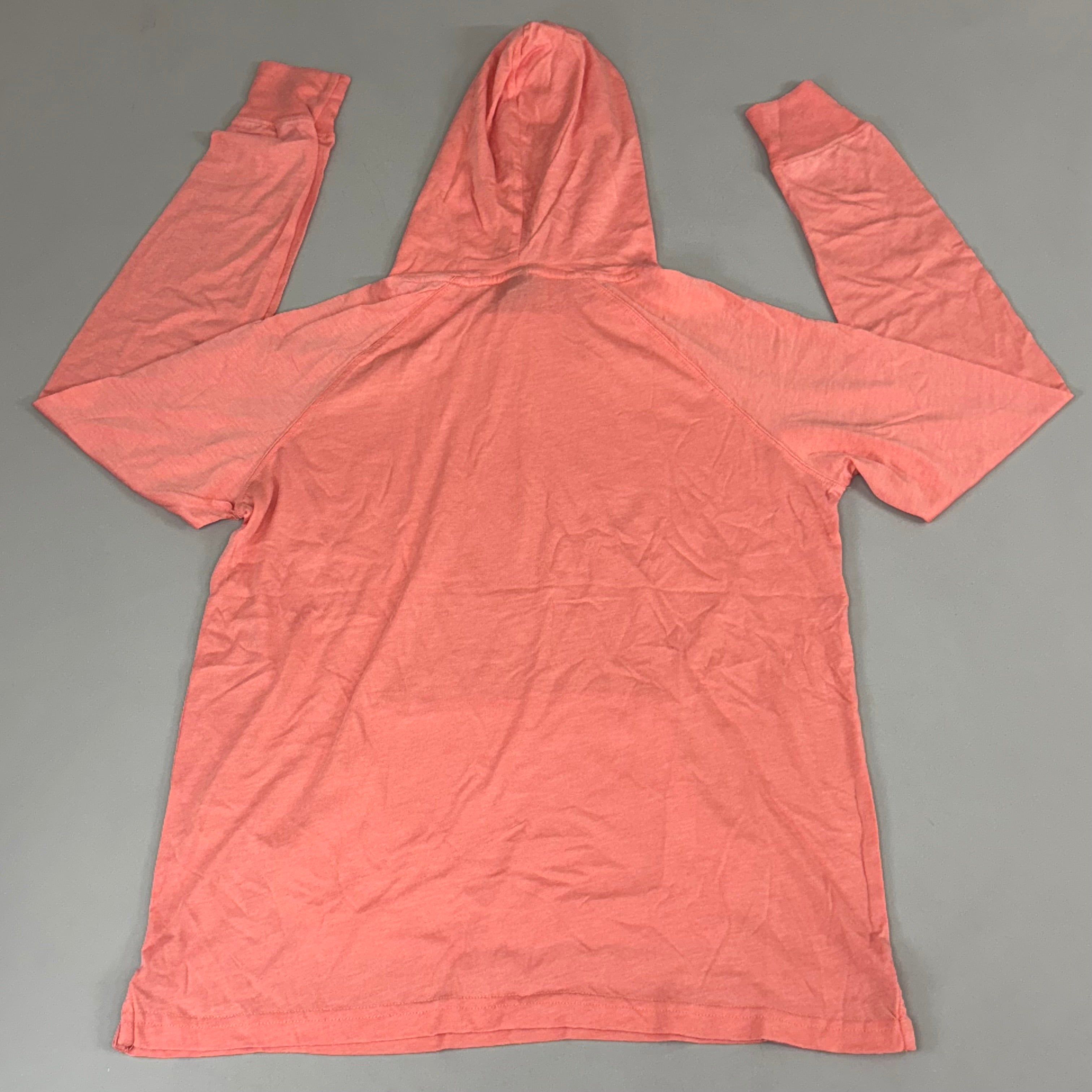 US APPAREL Vintage Jersey Pullover Hoodie Small Coral MJP1036