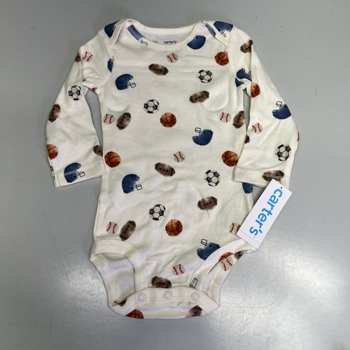 CARTERS (SET OF 3) Game Day Outfits  Baby Boy's Sz 9M Brown/White/Navy 1S99120