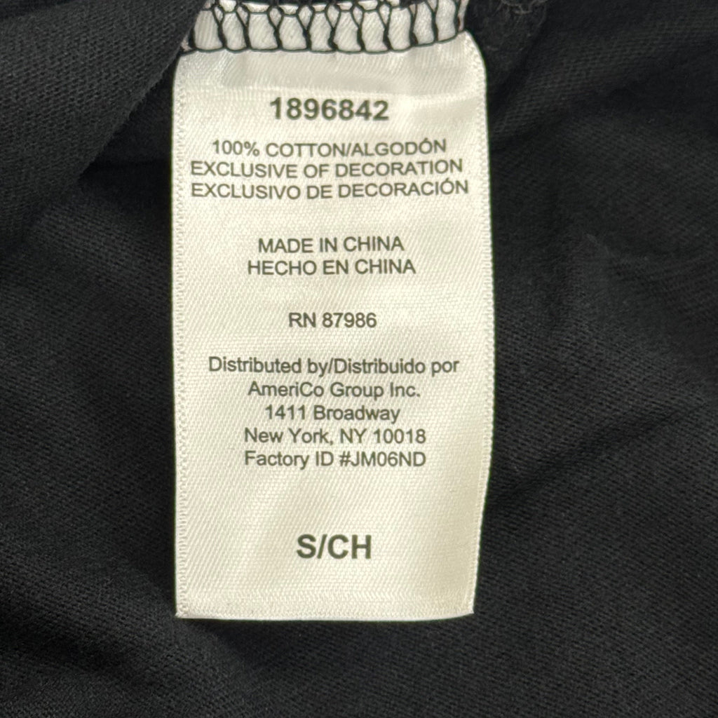 JOHN DEERE Embroidered Logo Short Sleeve Tee Shirt Men's Sz S Black 1896842