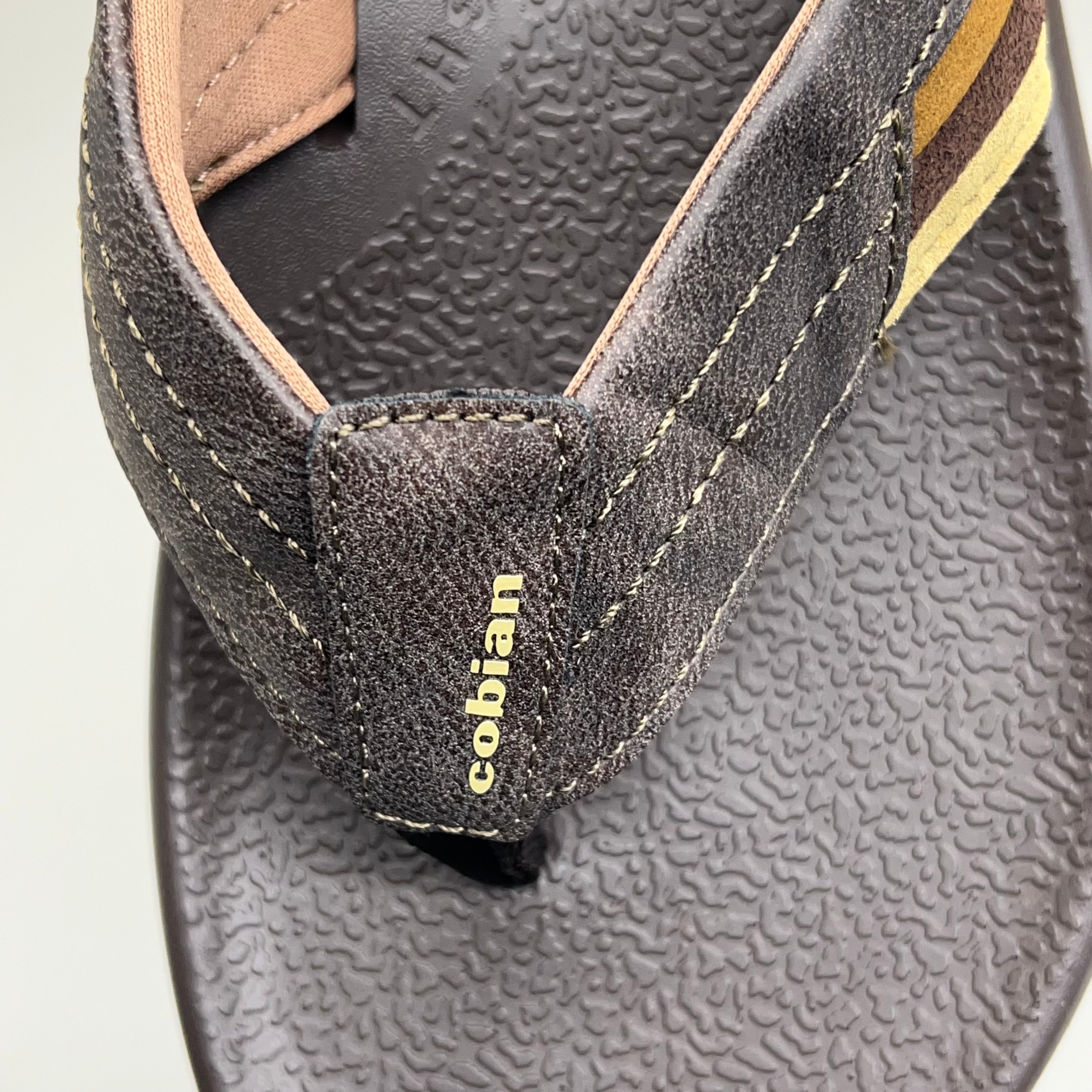 COBIAN Kandui Synthetic Leather Strap Men's Sz 11, EU 44 Chocolate KAN25-2011-11
