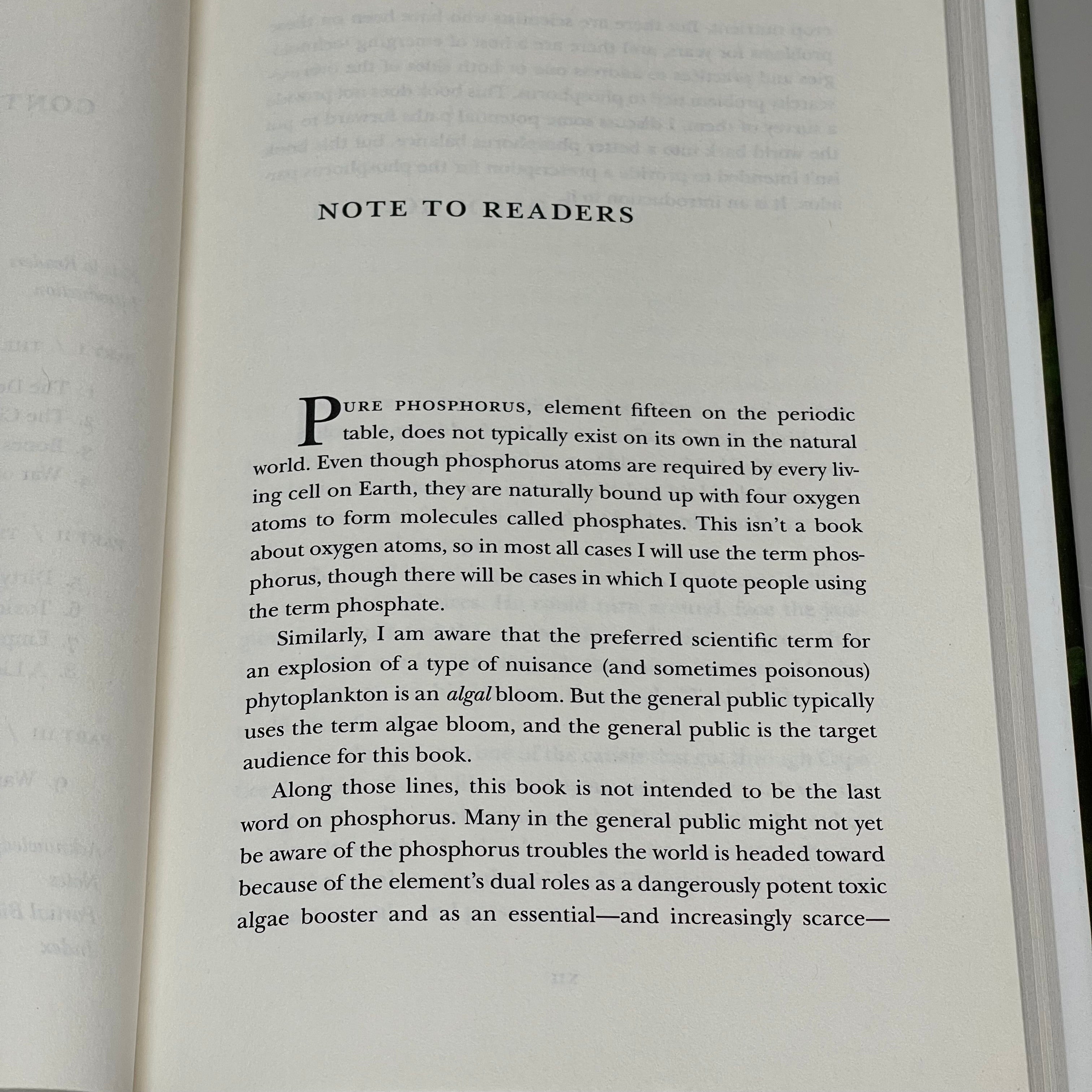 THE DEVIL'S ELEMENT Phosphorus And A World Out Of Balance, By Dan Egan 53000