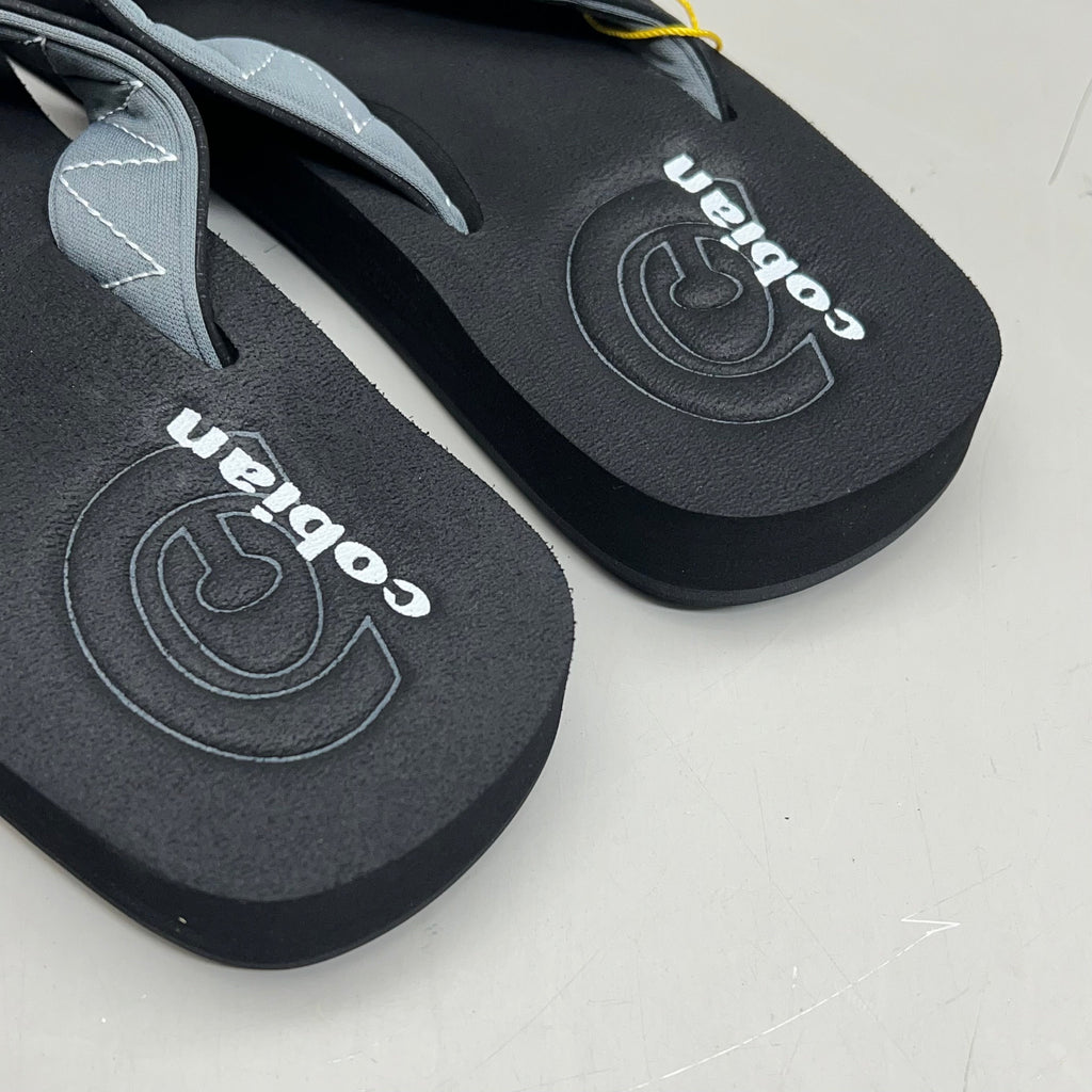 COBIAN Floaters 2 Synthetic Strap Flip Flop Men's Sz 8, EU 40 Black FLT18-001-8