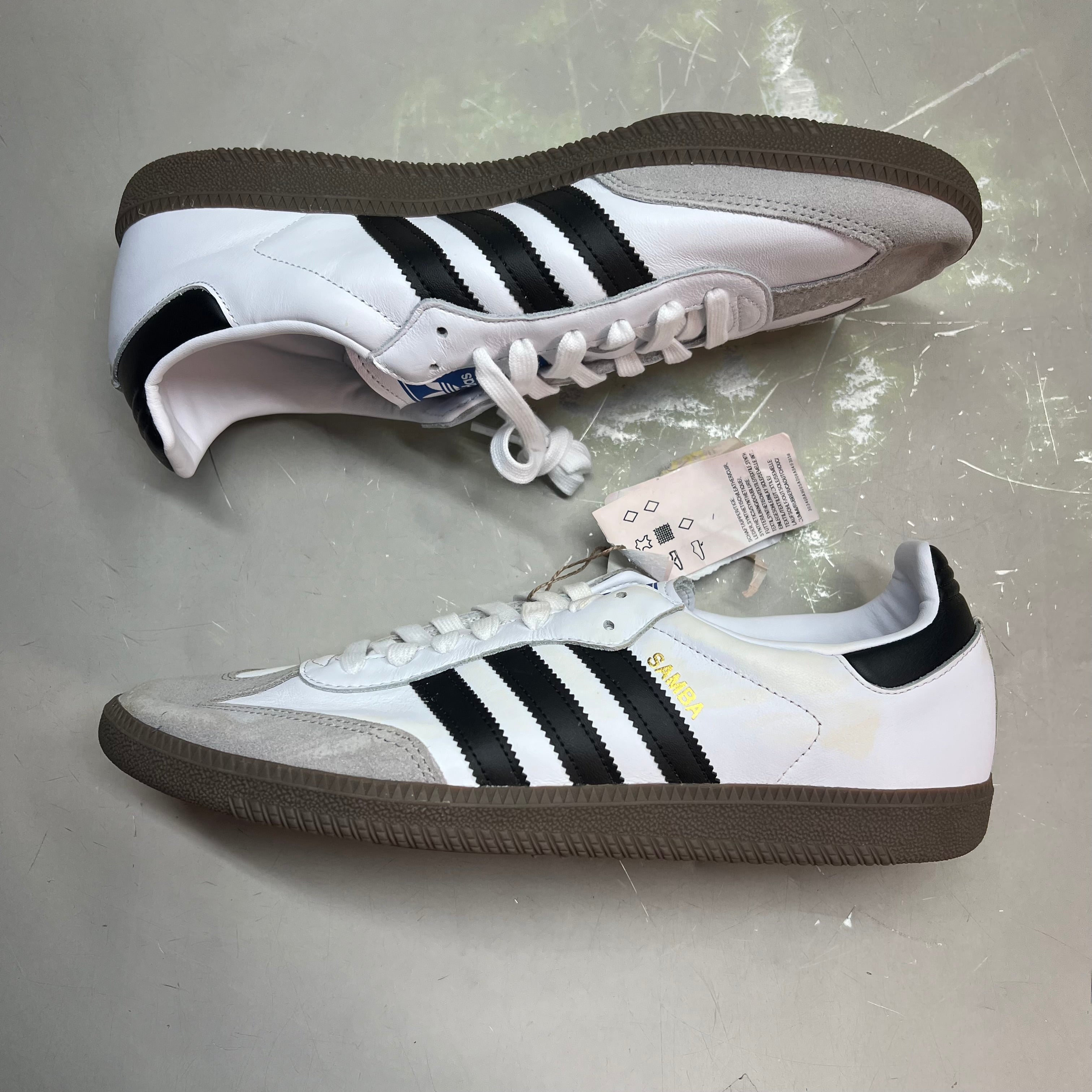 ZA@ ADIDAS Samba OG Sneaker Regular Fit Men's Sz 7 Black/White/Grey B75806 (As-is)