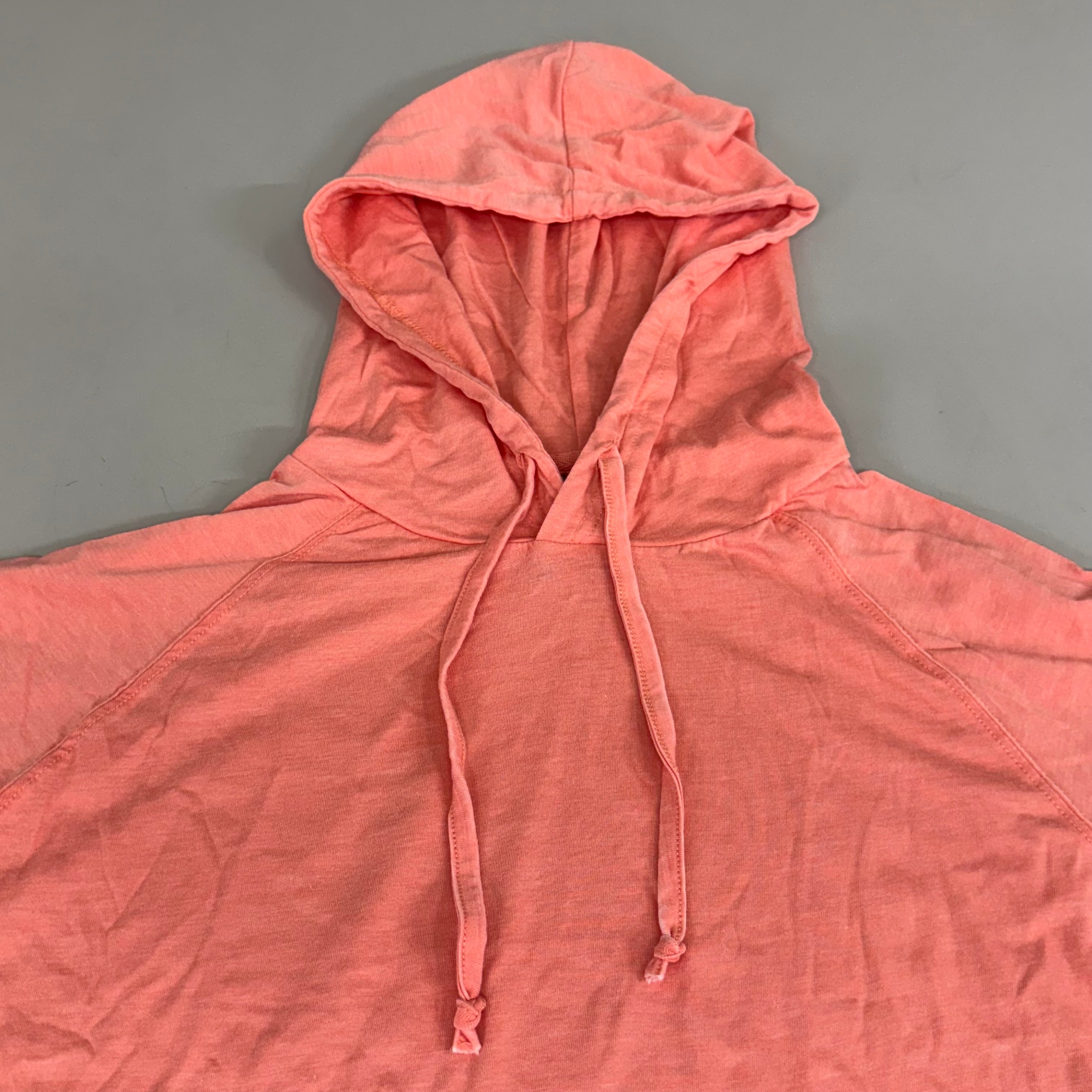 US APPAREL Vintage Jersey Pullover Hoodie Small Coral MJP1036