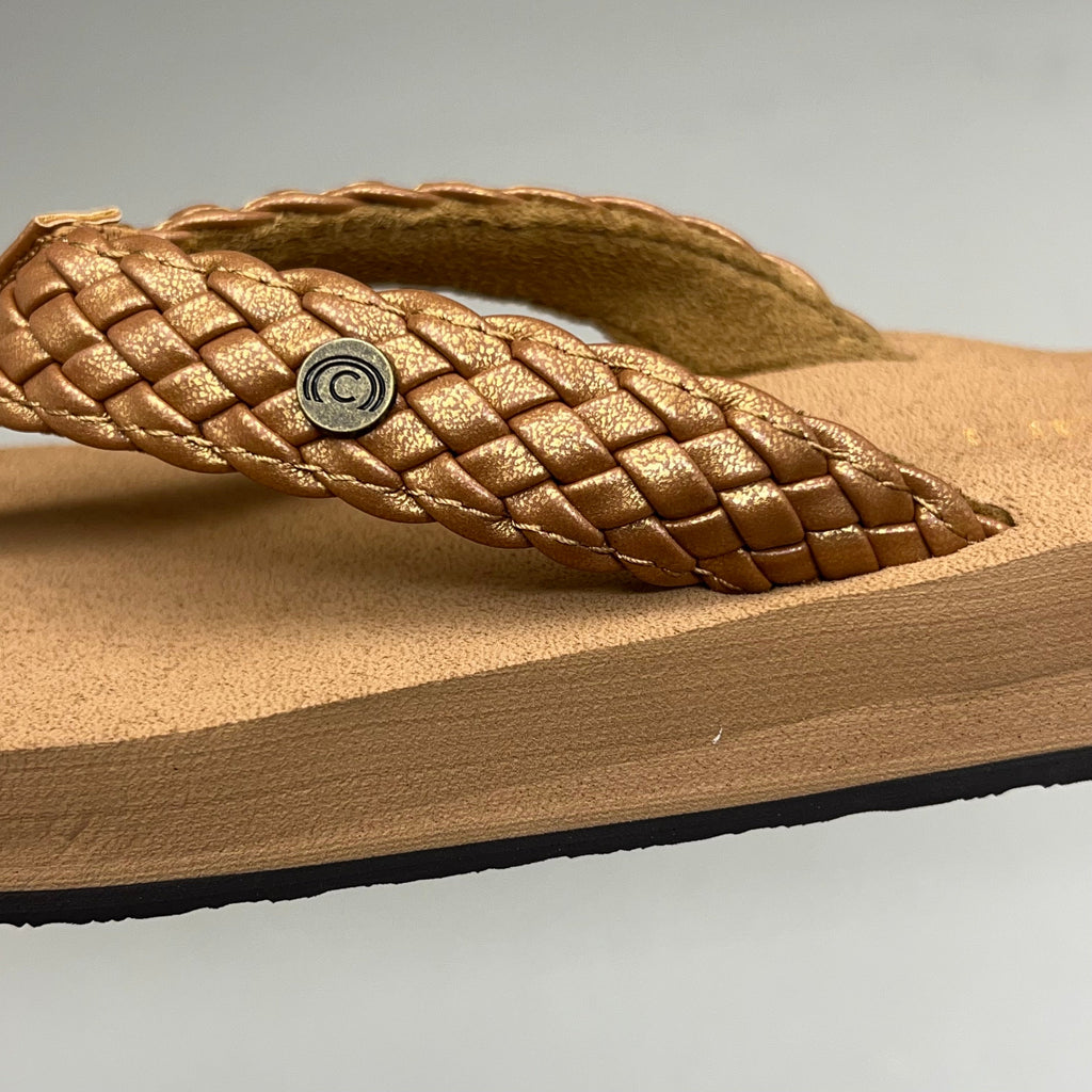 COBIAN Braided Bounce Sandals Women's SZ 10, EU 41 Chestnut BRB10-210-10