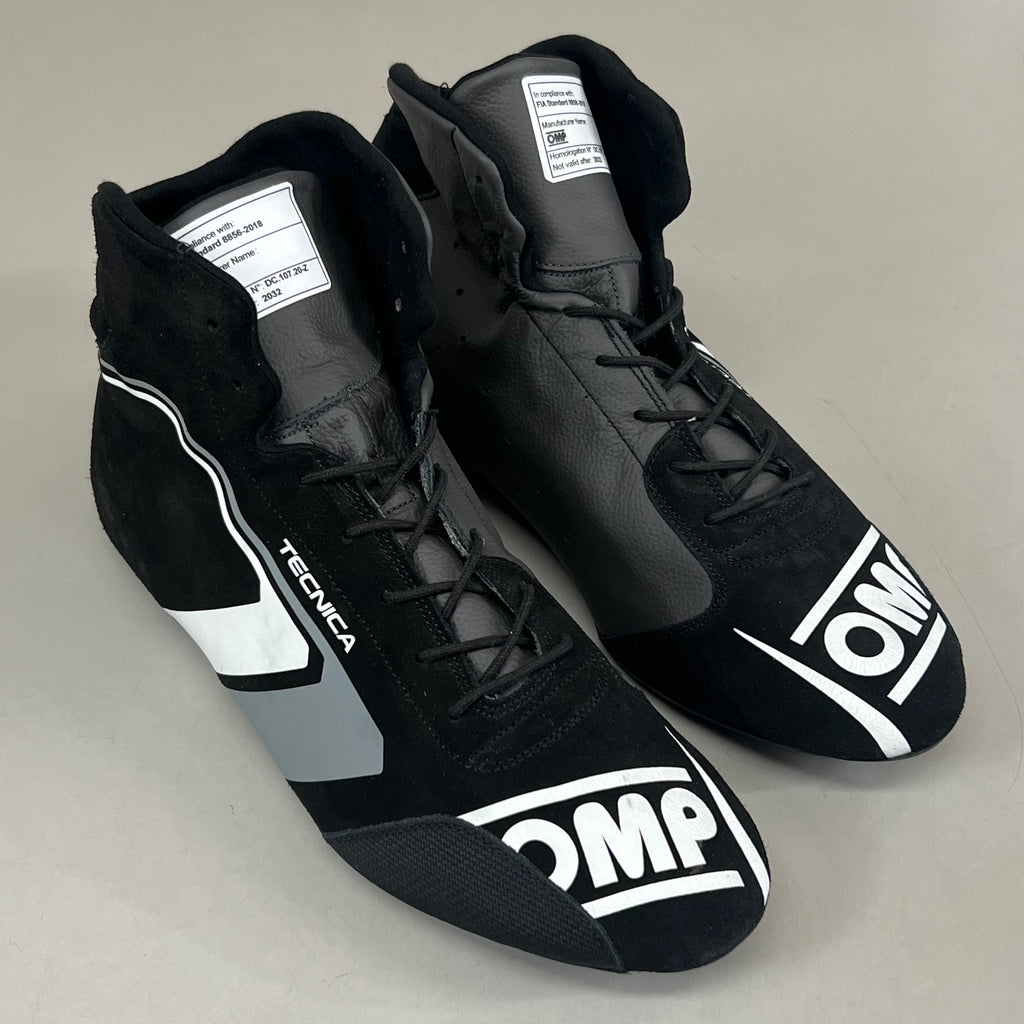 OMP Technica Fia Standard Racing Shoes 8856-2018 Men's 12 EU46 Black IC0-0823-A01
